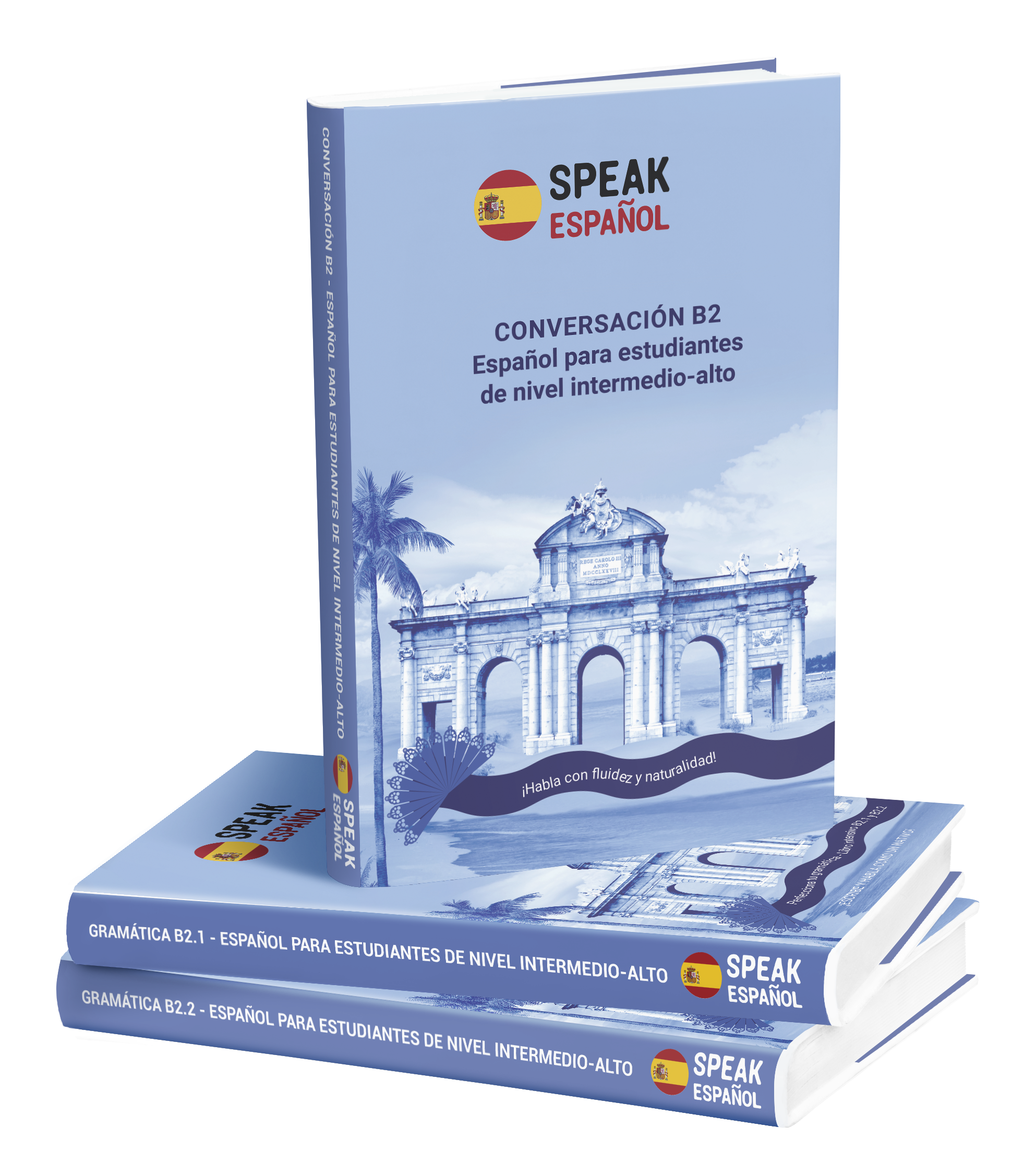 B2 level Spanish books and intensive course