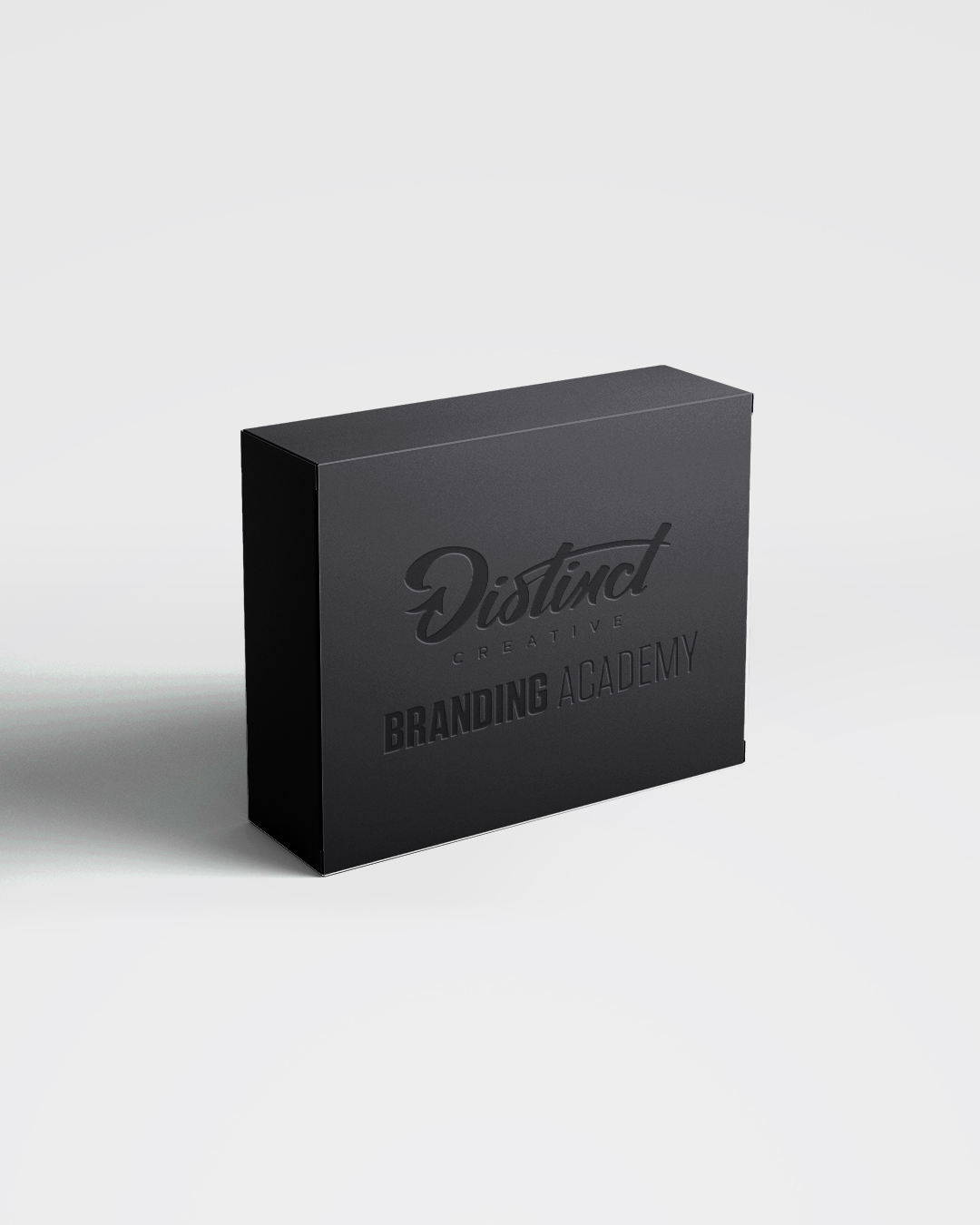 distinct creative agency - branding academy box