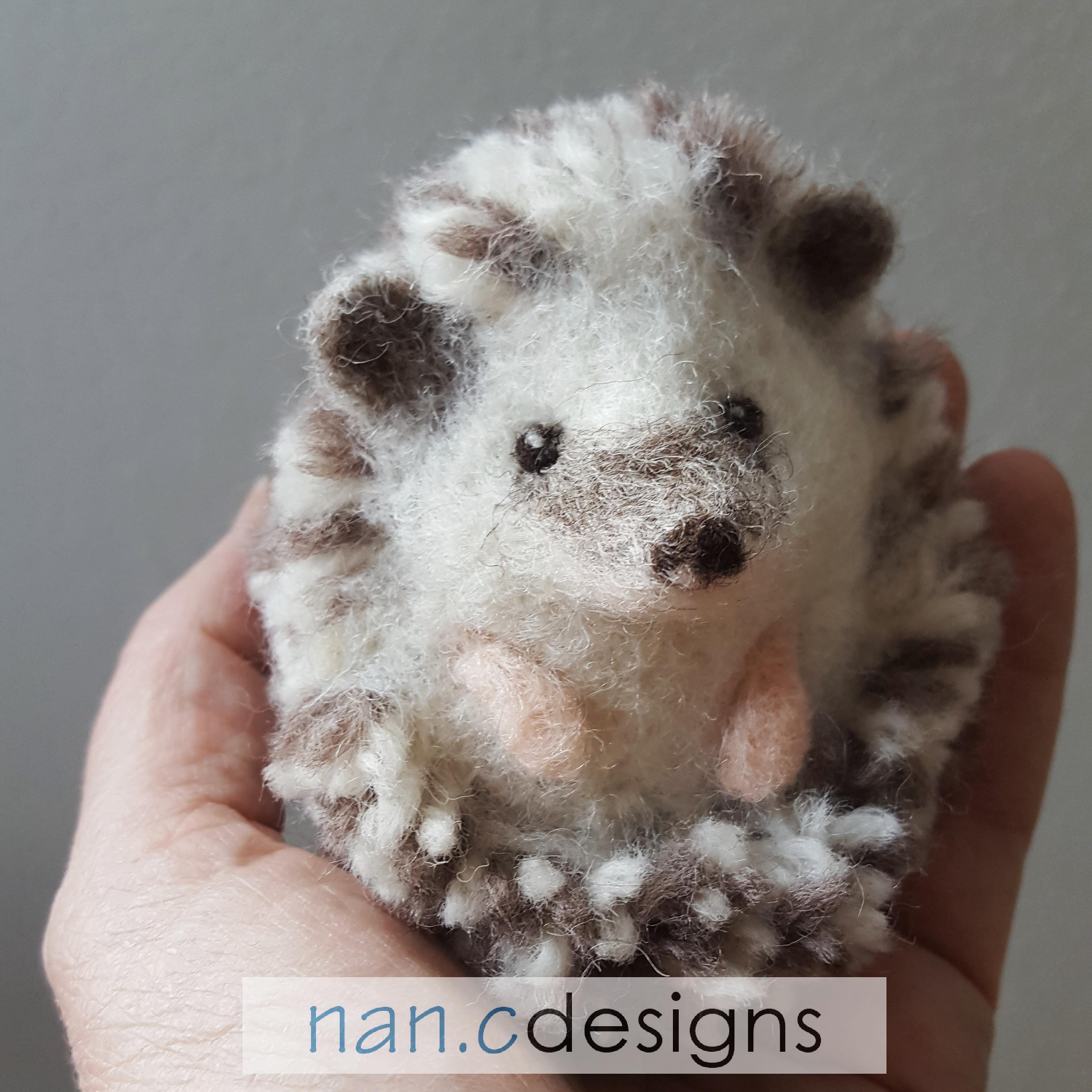 Felted Hedgehog by nan.c designs