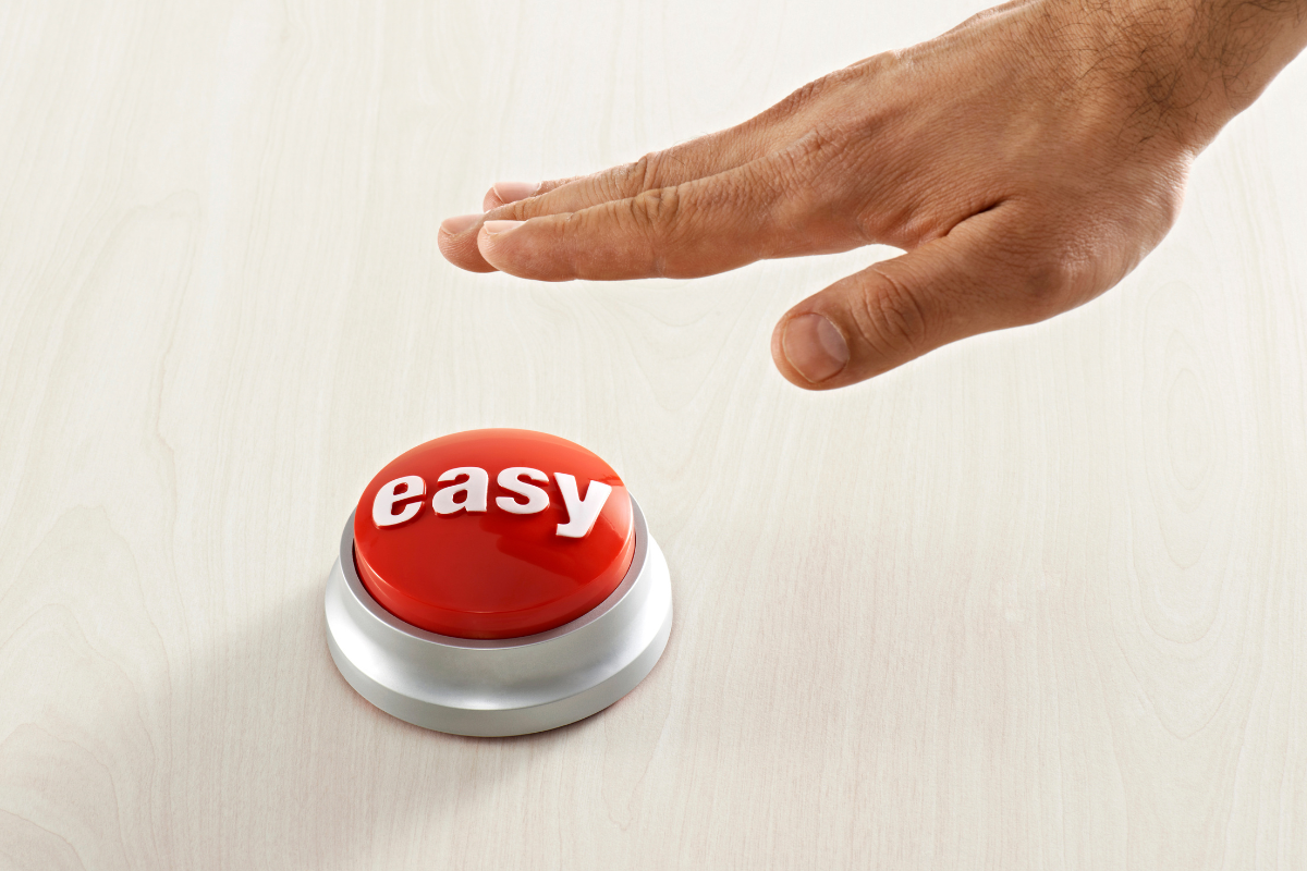 Easy Button. This is an easy workshop.