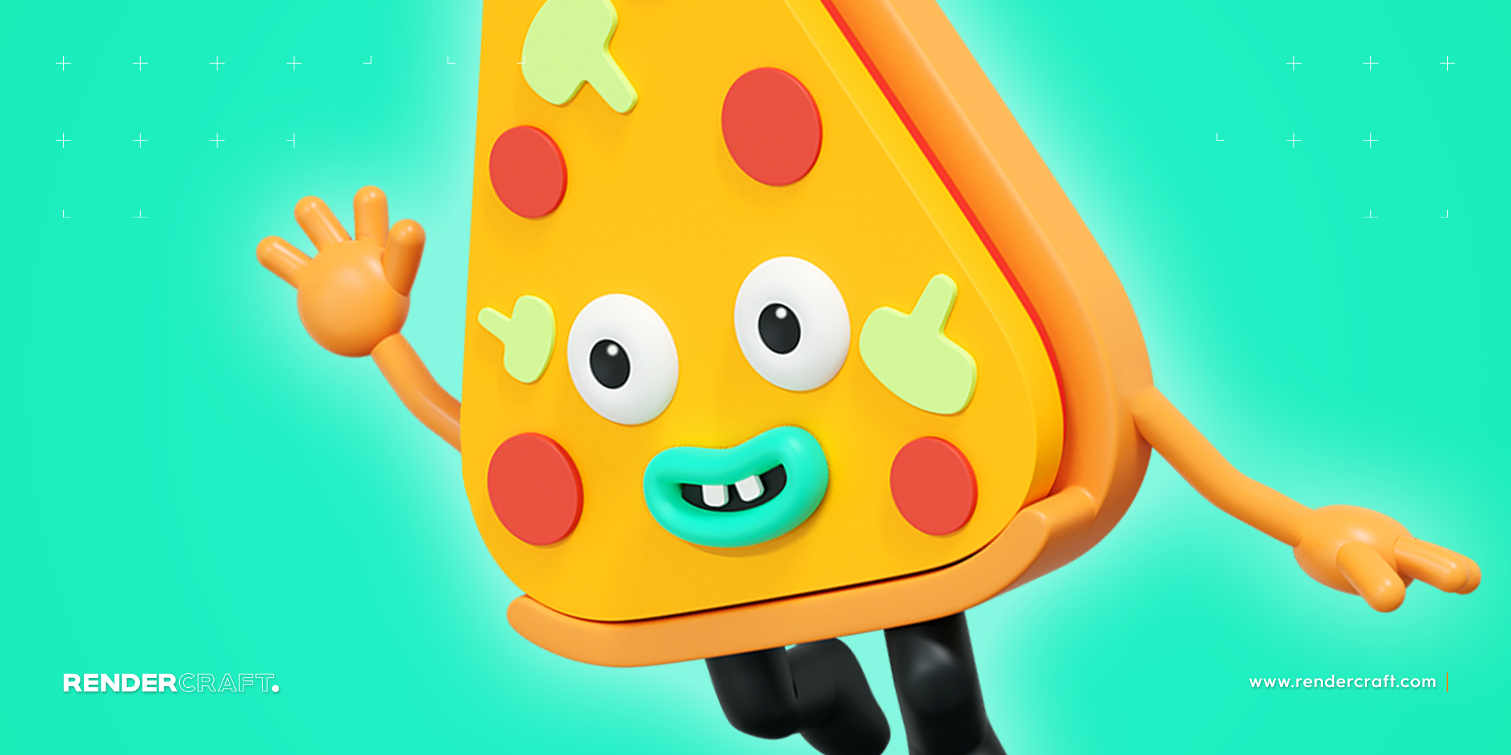 Pizza 3D Model Create and Rigg Character Blender Academy Course