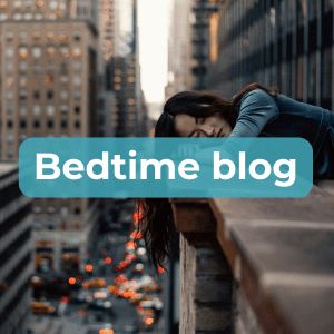 A bedtime procrastinator sleeps on top of a building