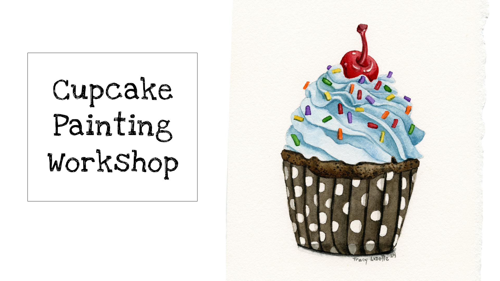How to Paint a Cupcake with Watercolors
