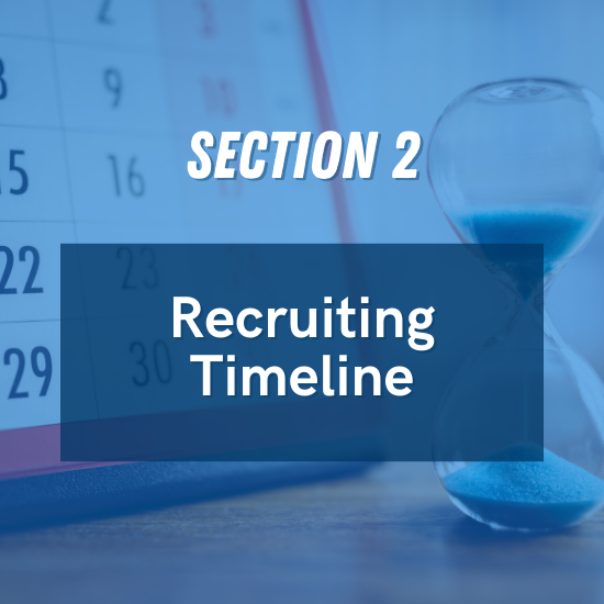 Section 2 - Recruiting Timeline