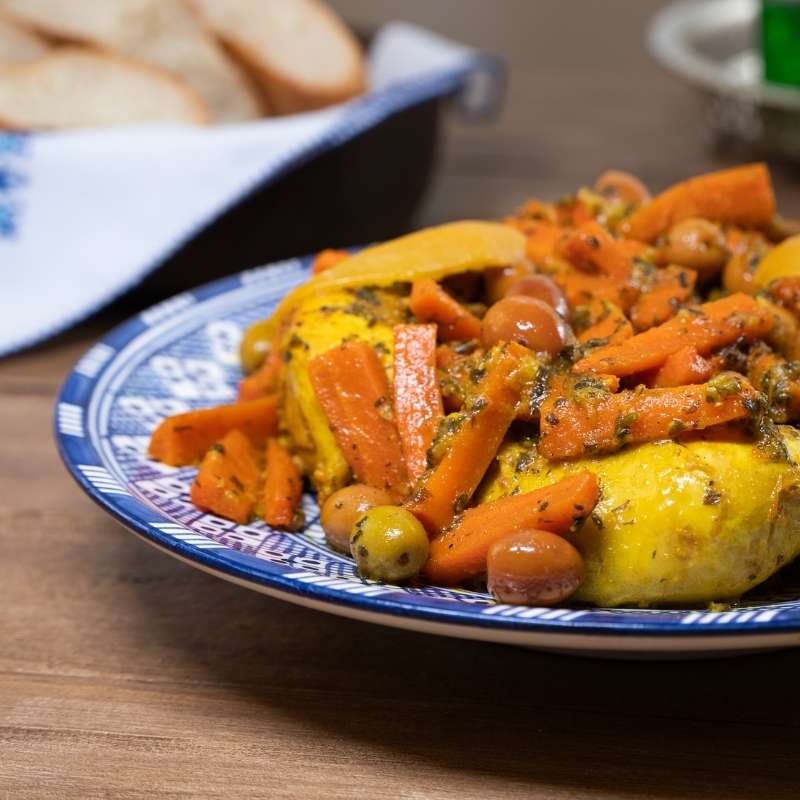 Chicken Tagine With Carrots And Olives English Flavors Of Morocco 4912