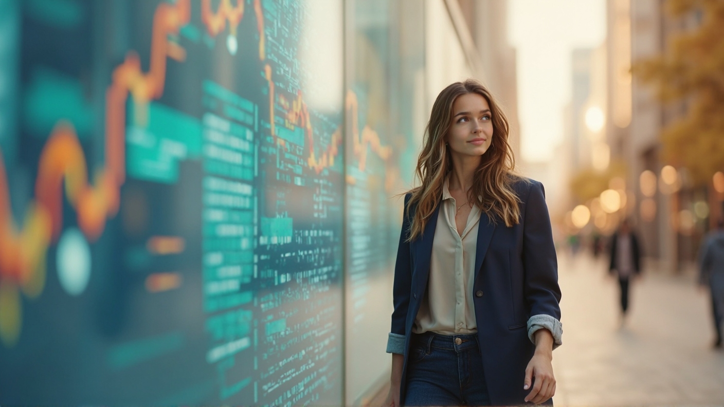 Confident mid-career professional smiling at laptop, using AI tools with ease—representing AI Force Multiplier’s mission to empower everyday professionals to reclaim time, boost productivity, and future-proof their careers with practical, no-code AI training.