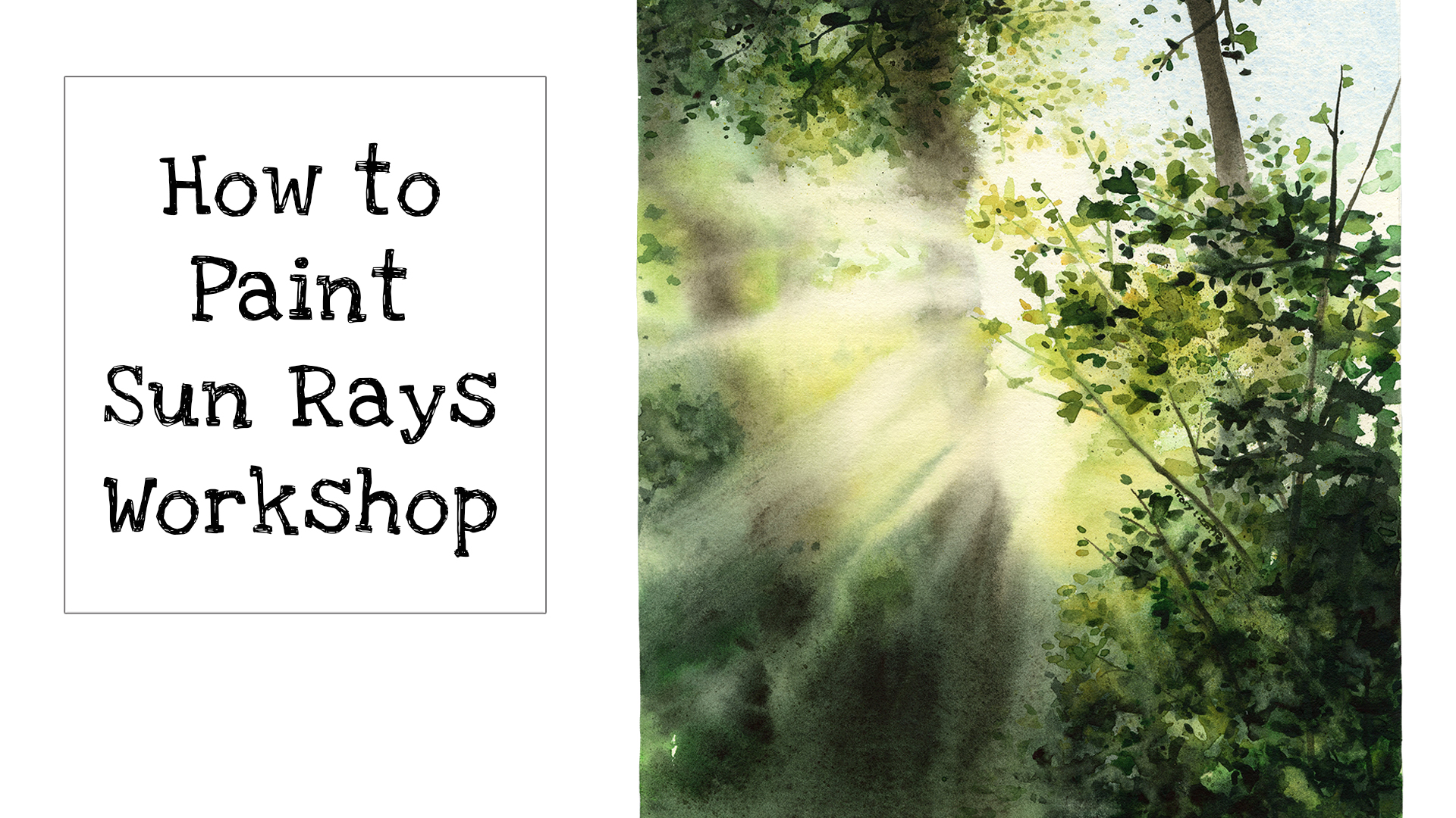 How to Paint Sun Rays with Watercolors
