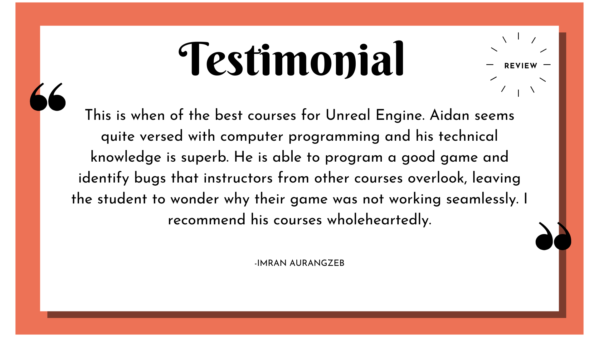 Indie Dev Guide Testimonial