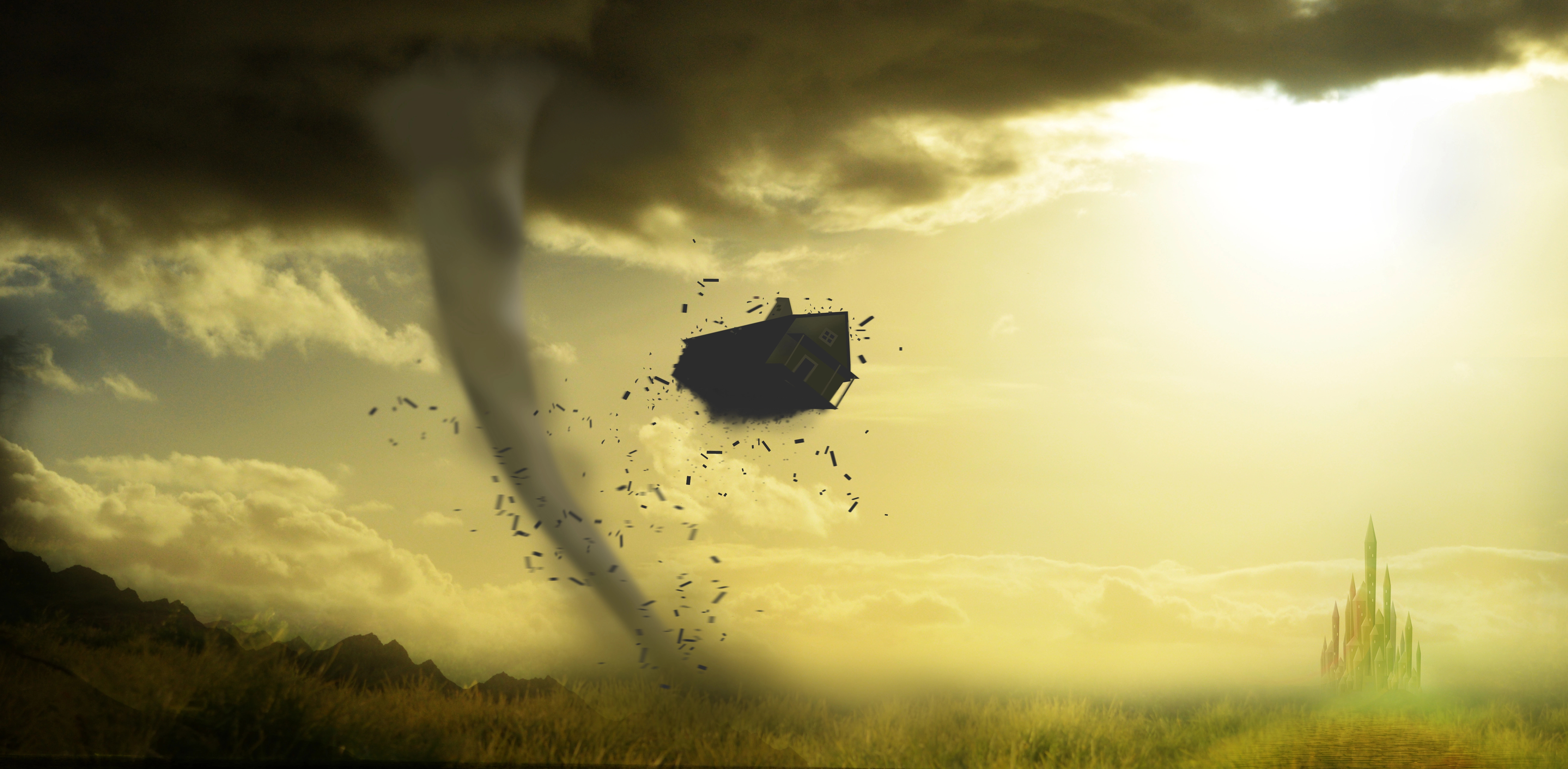 House in a tornado