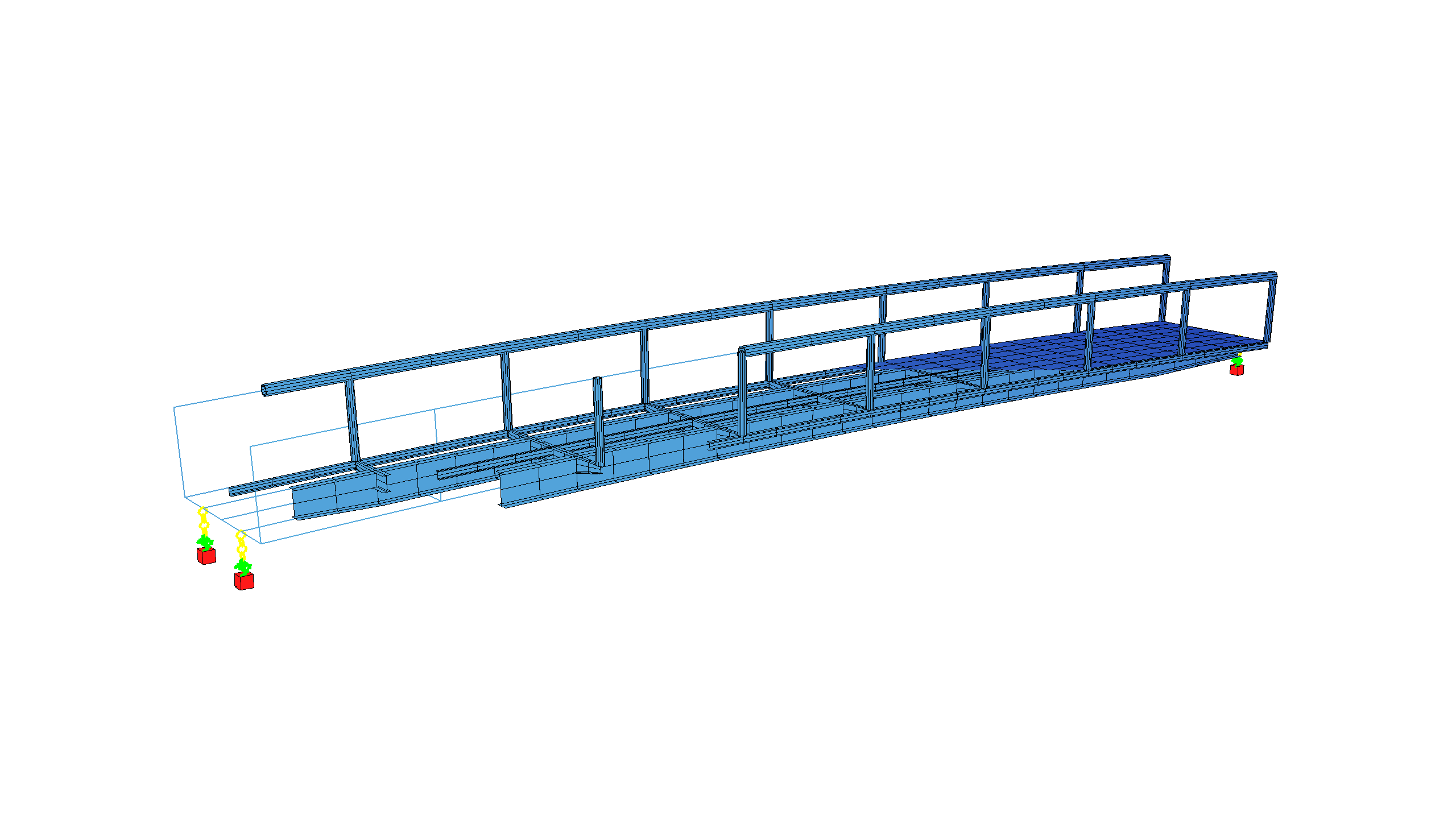 How to model a Steel Footbridge using Text Input