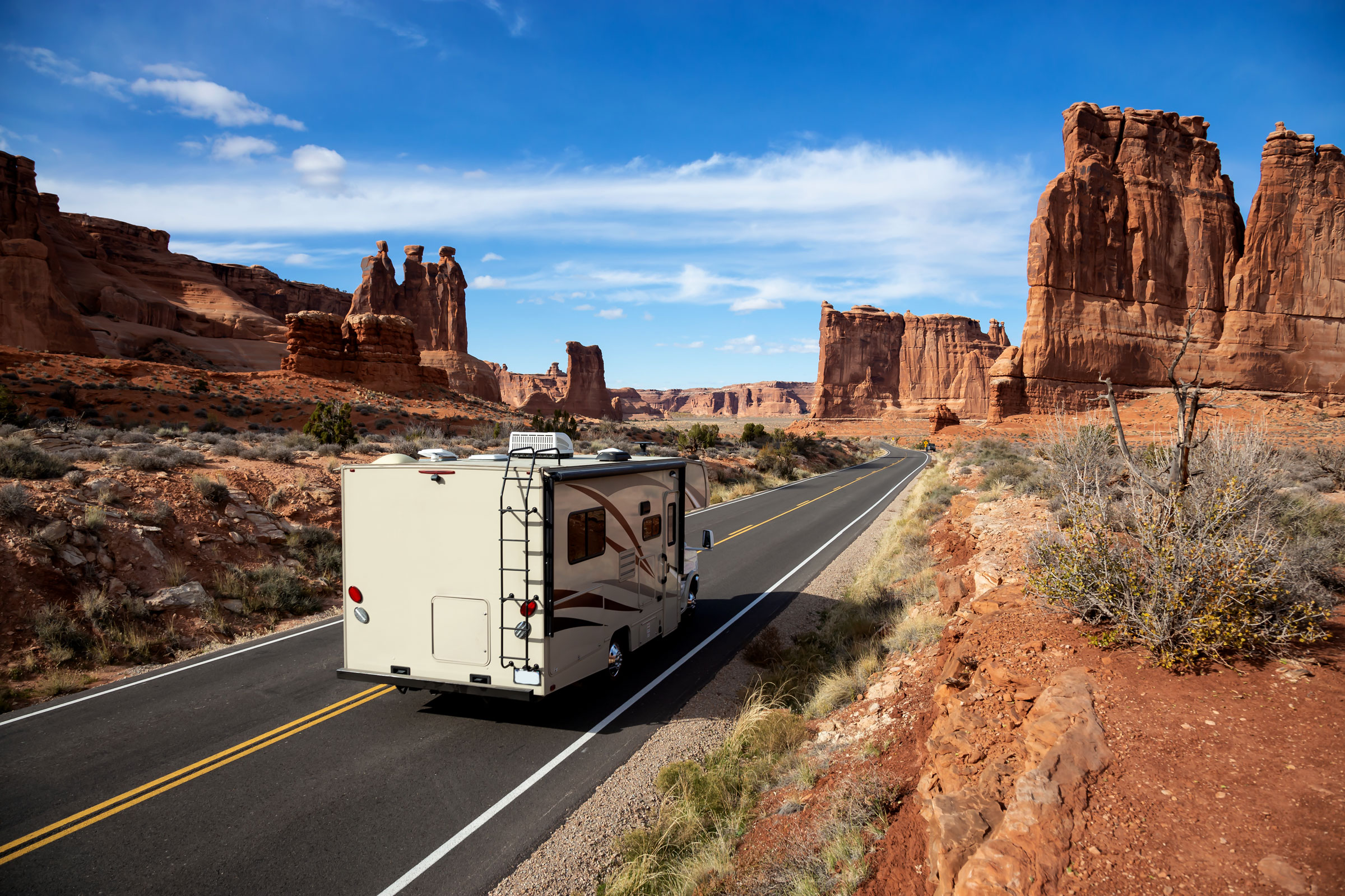 motorhome on road