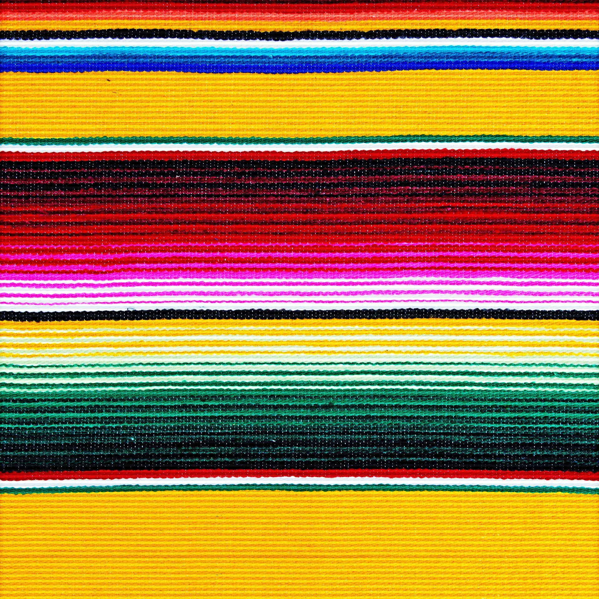 Mexican serape fabric