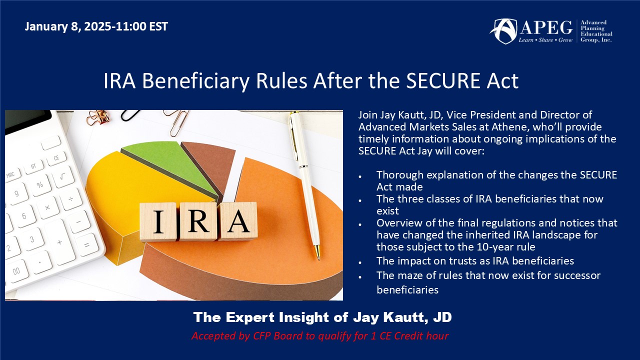 IRA Beneficiary Rules After the SECURE Act