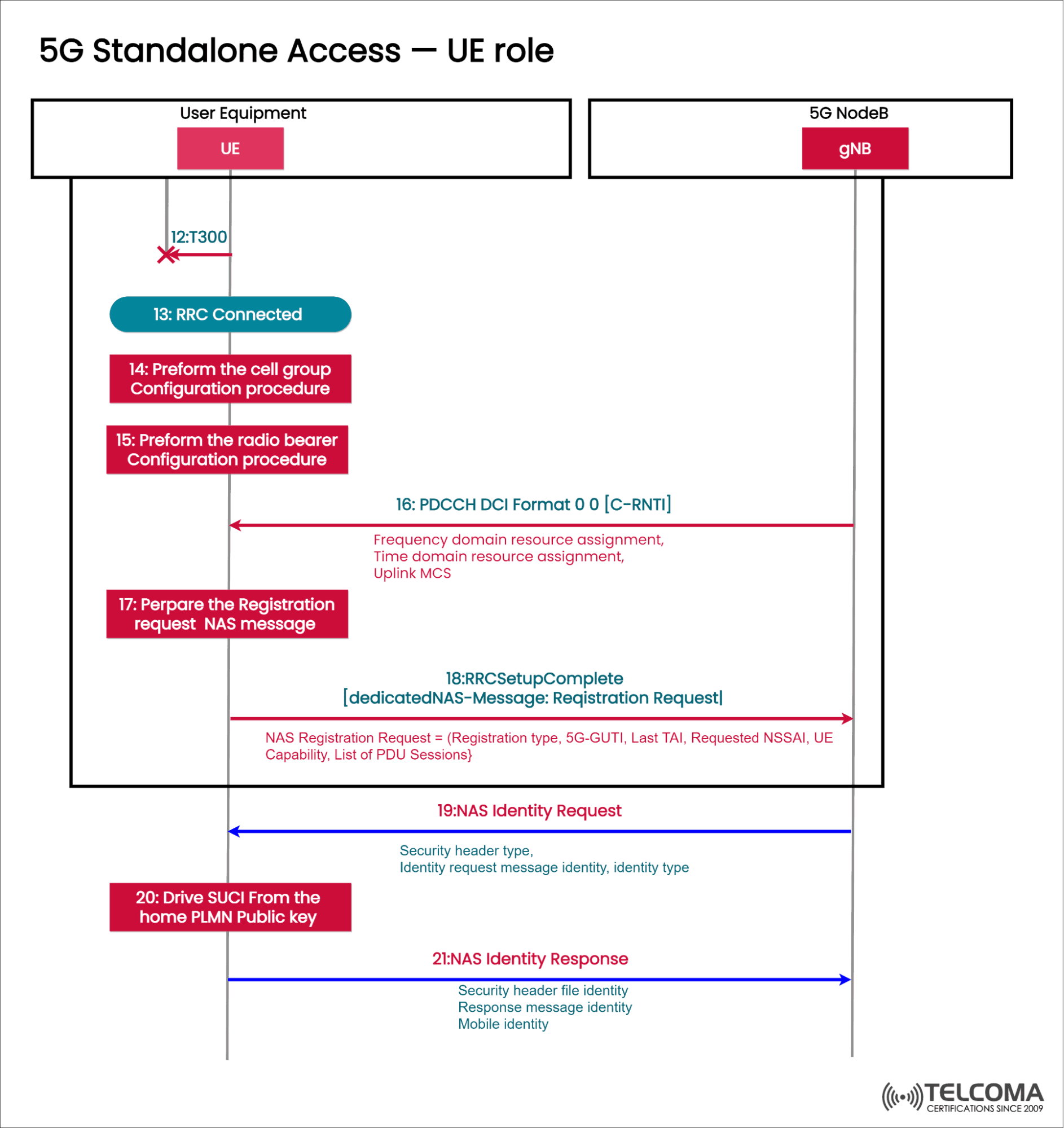ue role in 5g standalone access