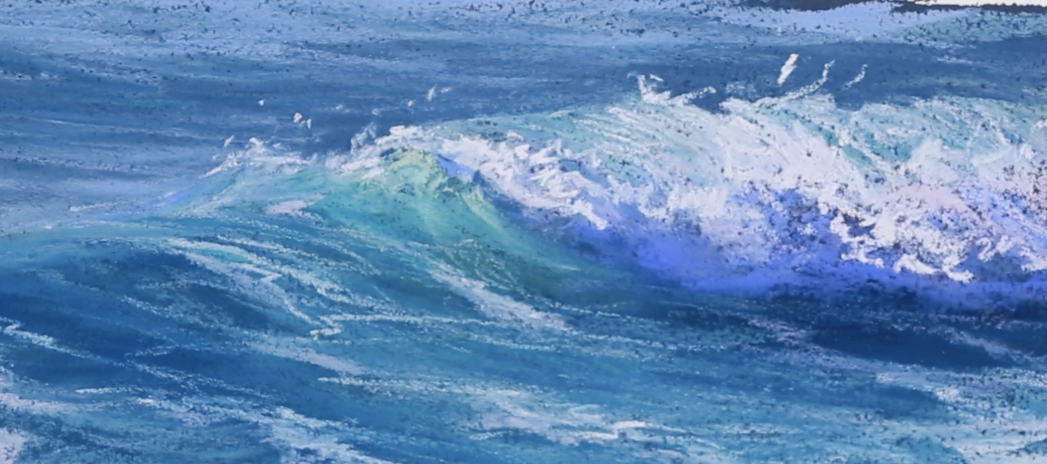 Simply Waves | Playing with Pastel - Tricia Taylor