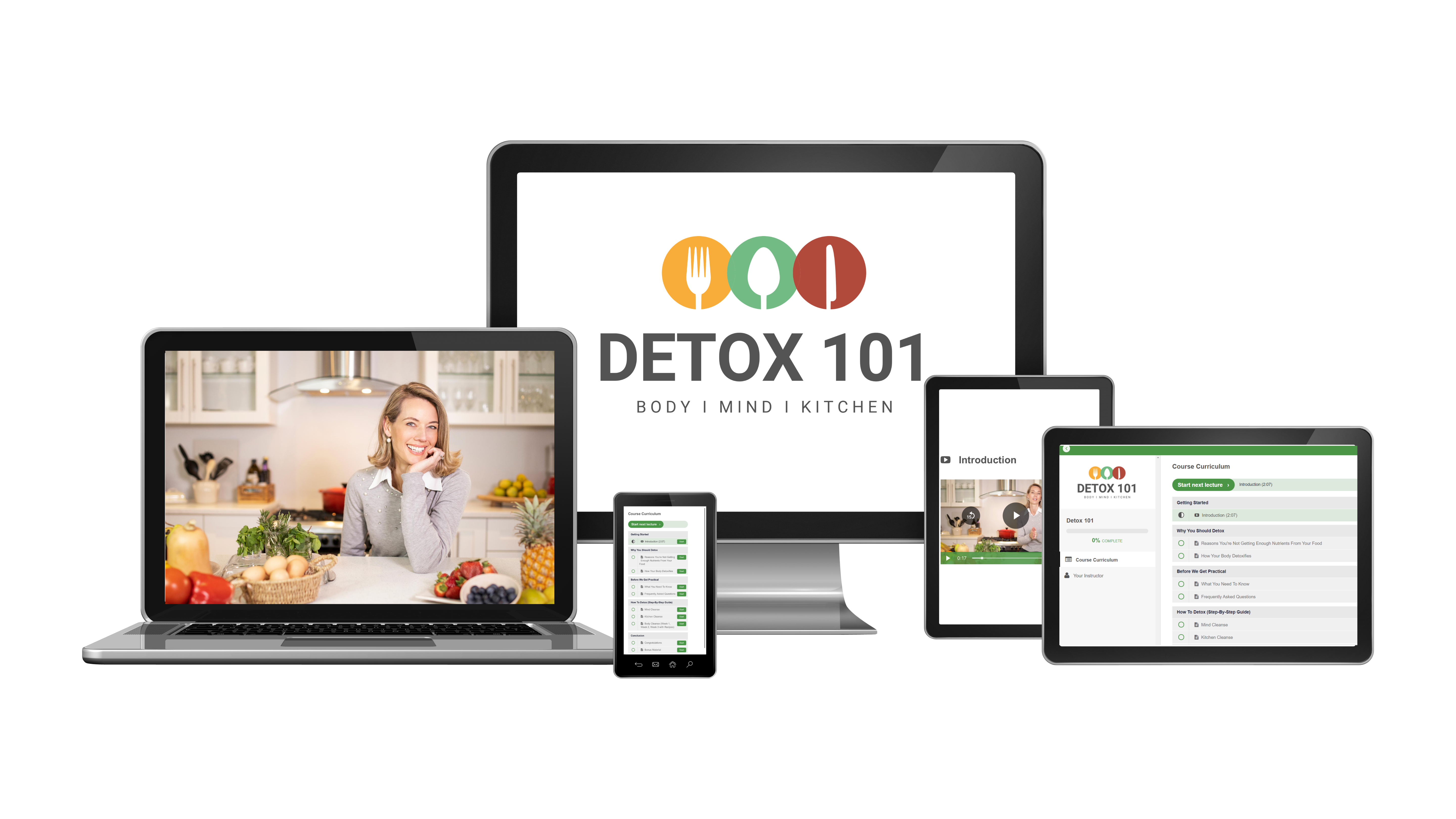 Detox 101 - The Ultimate Step-By-Step Detox Guide to a Complete Body, Mind and Kitchen Cleanse in 21 days. 🍍🥦🍅💭🔪