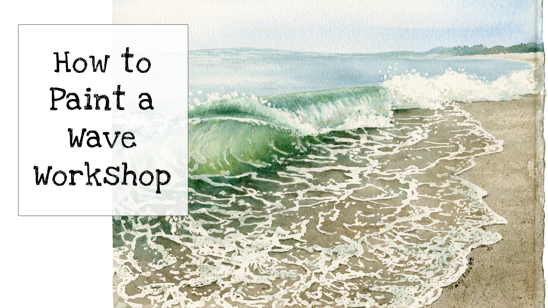 How to Paint a Wave with Watercolors