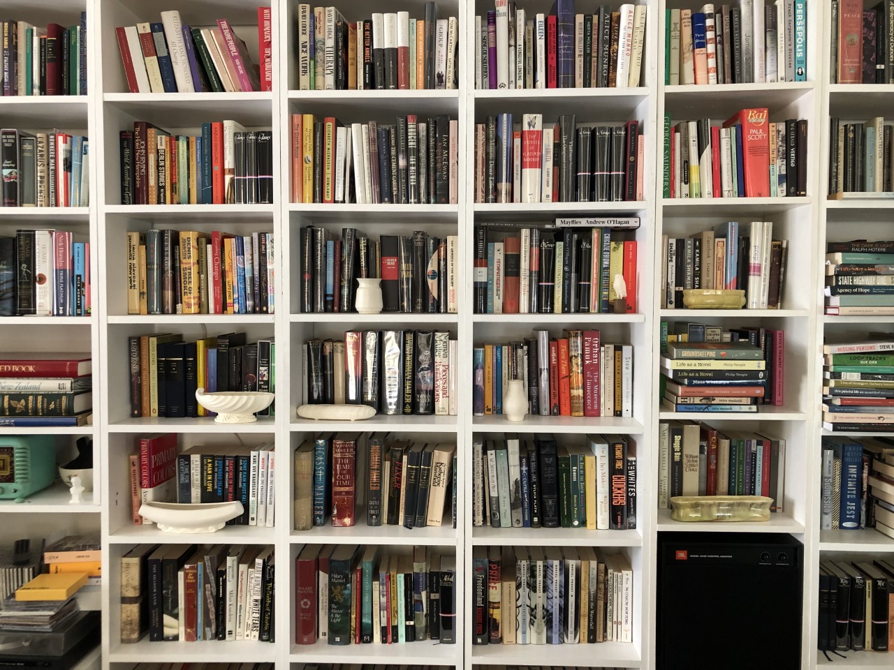 The bookshelf in Paula Morris