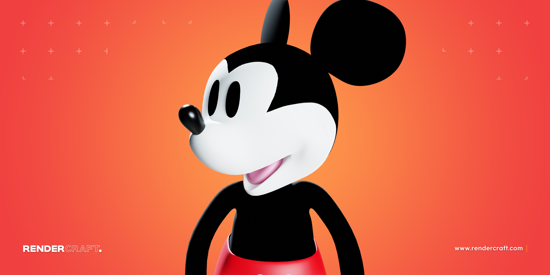 Learn How To Create A 3d Mickey Mouse Render Craft