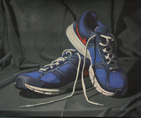 Painting of tennis shoes by artstudent