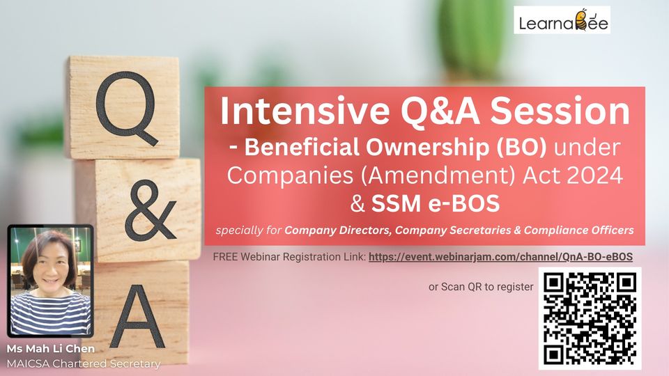 Intensive QA Session - Beneficial Ownership (BO) under Companies (Amendment) Act 2024  SSM e-BOS