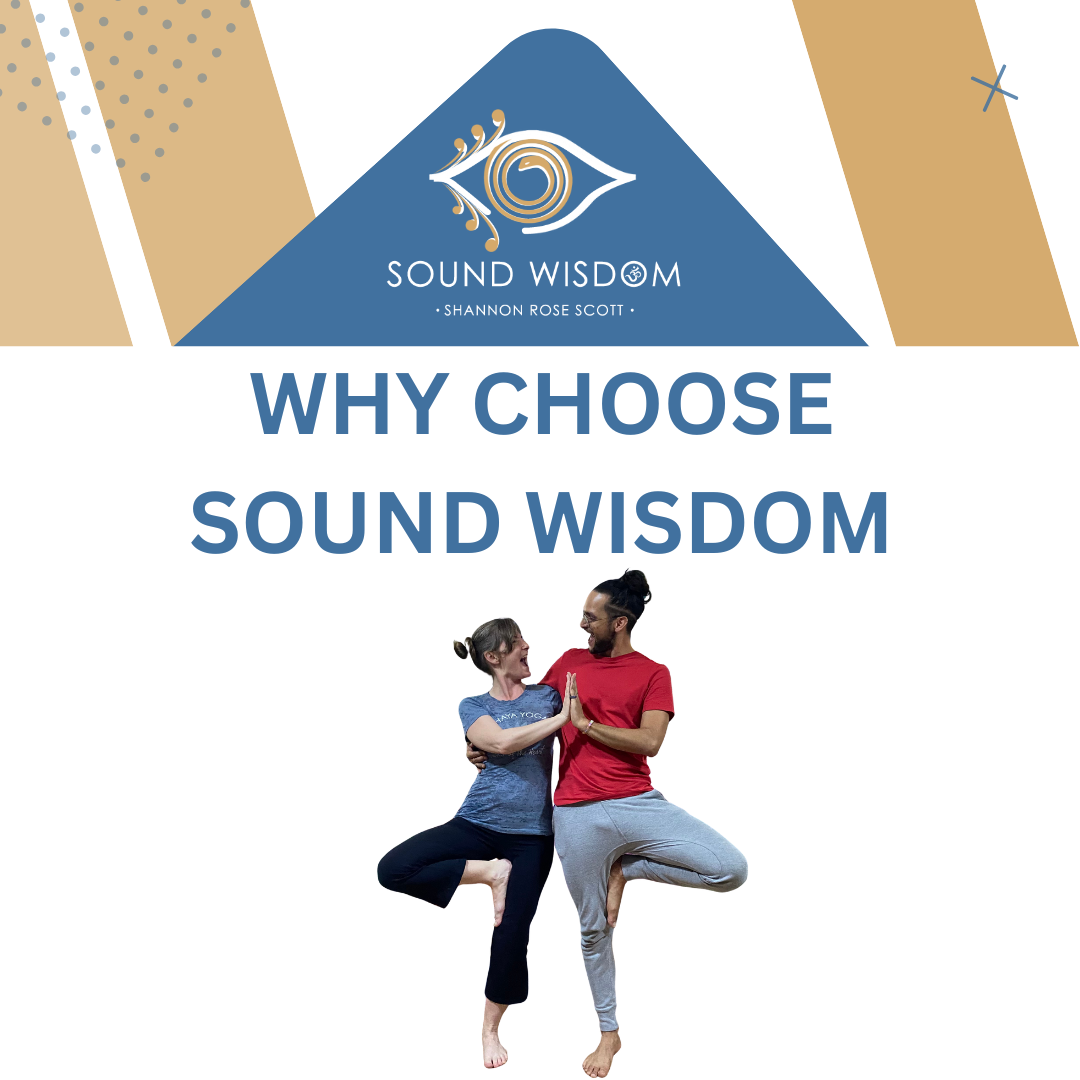 Reasons to choose Sound Wisdom, highlighting benefits like expert guidance, comprehensive resources, and building a six-figure sound healing practice.