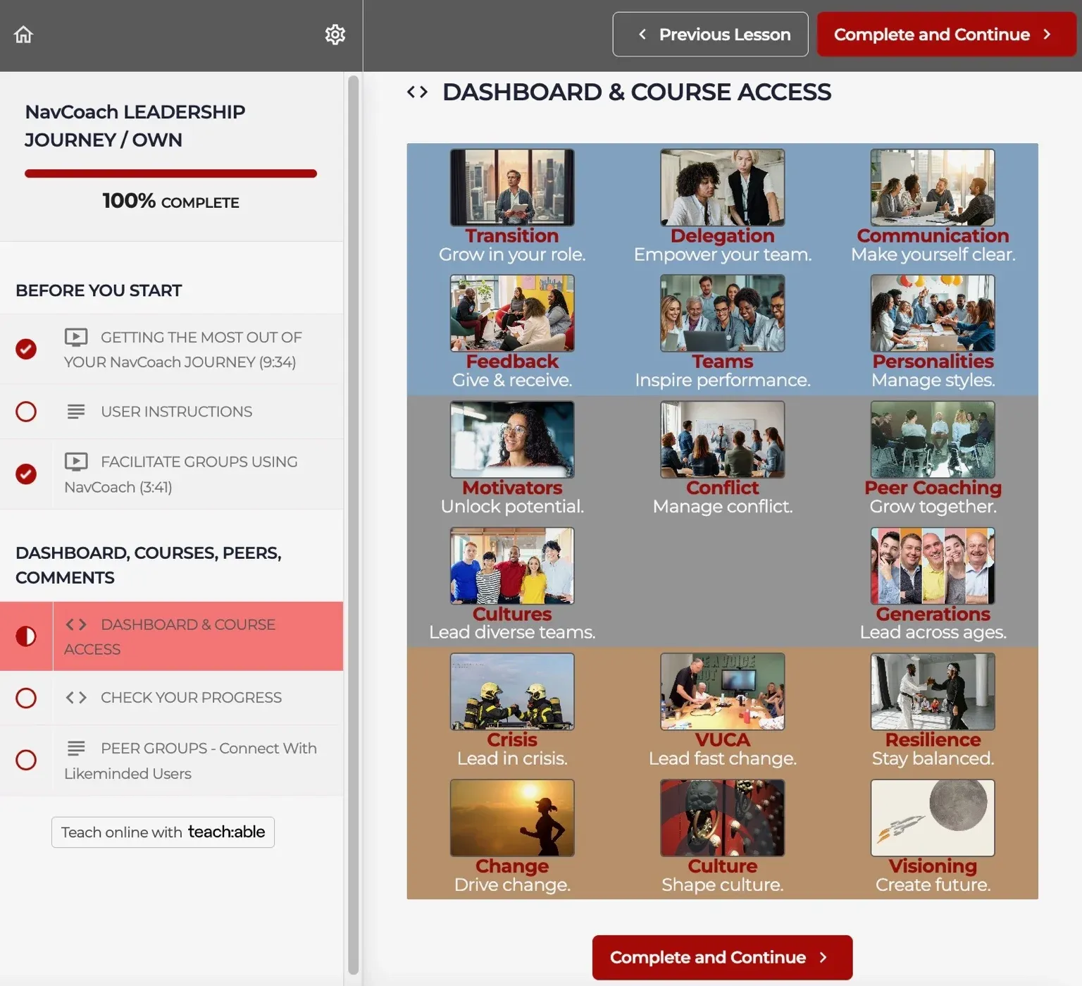 NavCoach Dashboard