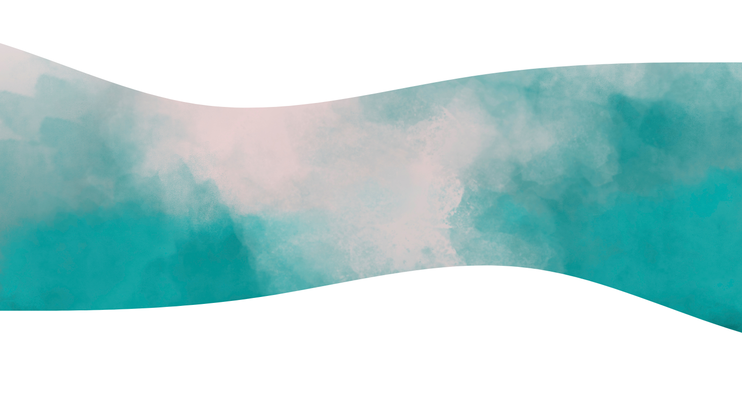 Photo of soft pink and teal watercolor 