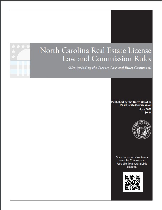 NC RE Licensed Law Booklet
