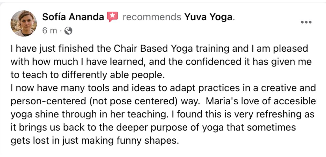 Natacha Maillard yoga teacher