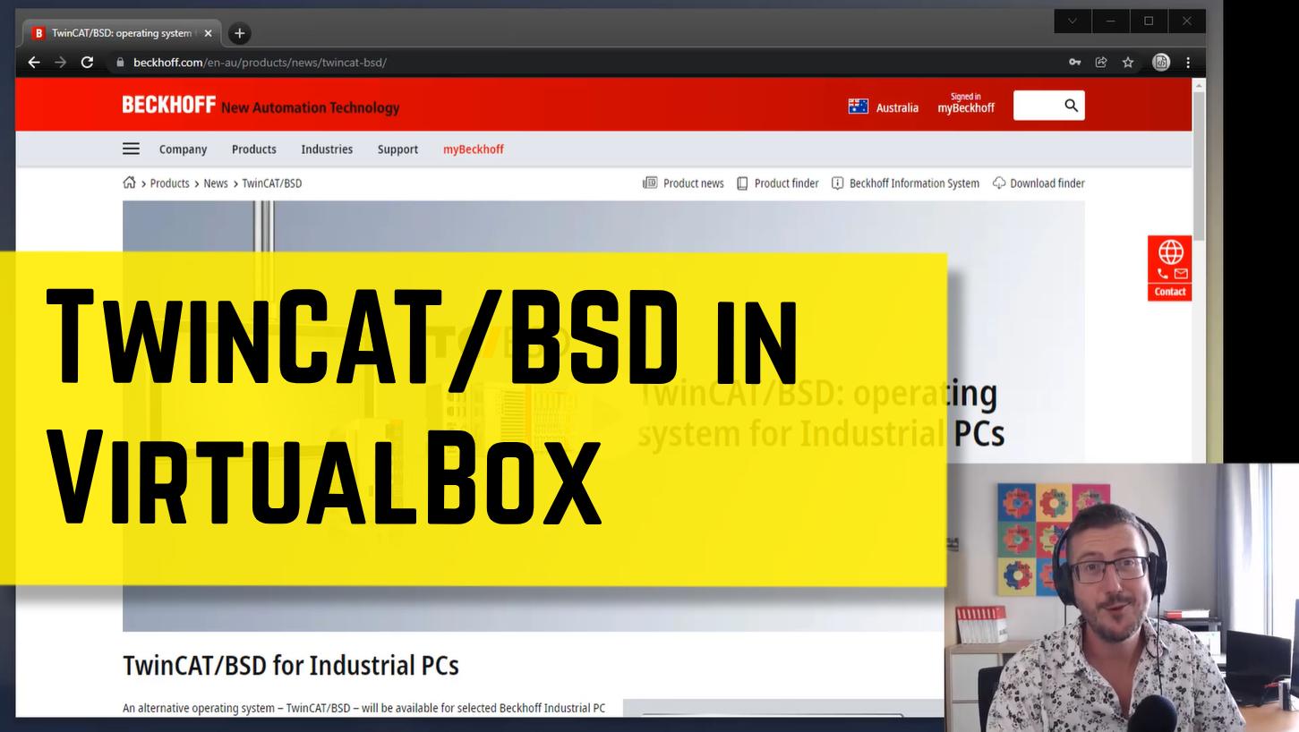 TwinCAT BSD in VirtualBox