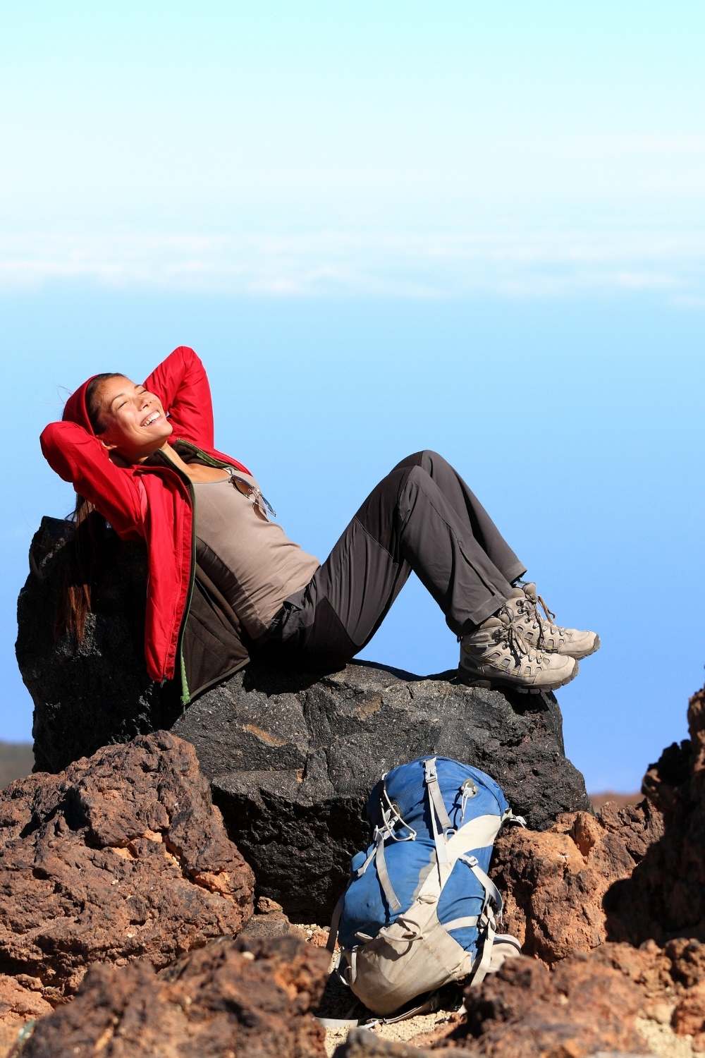 woman hiker on her first hike