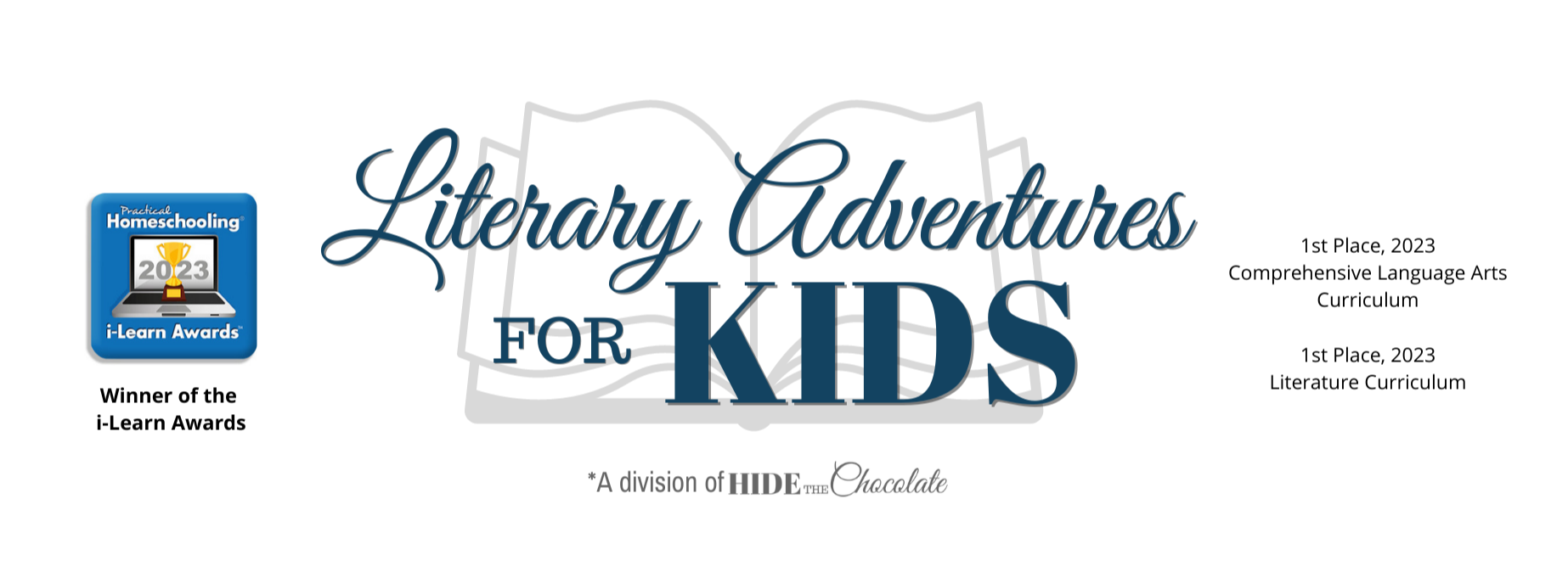 Literary Adventures for Kids logo - Winner of i-Learn Awards