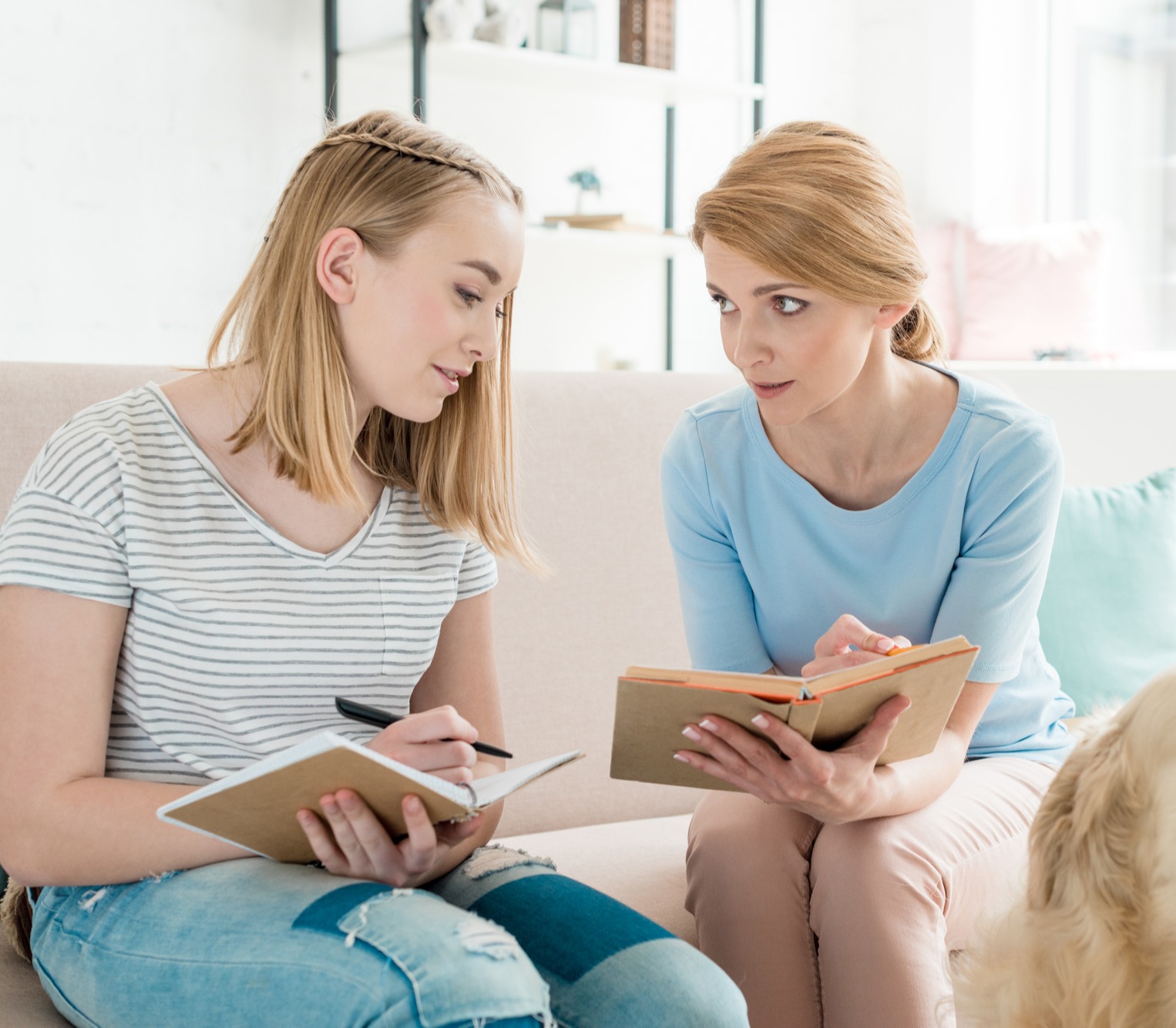 Mom & Teen Talking About Poetry