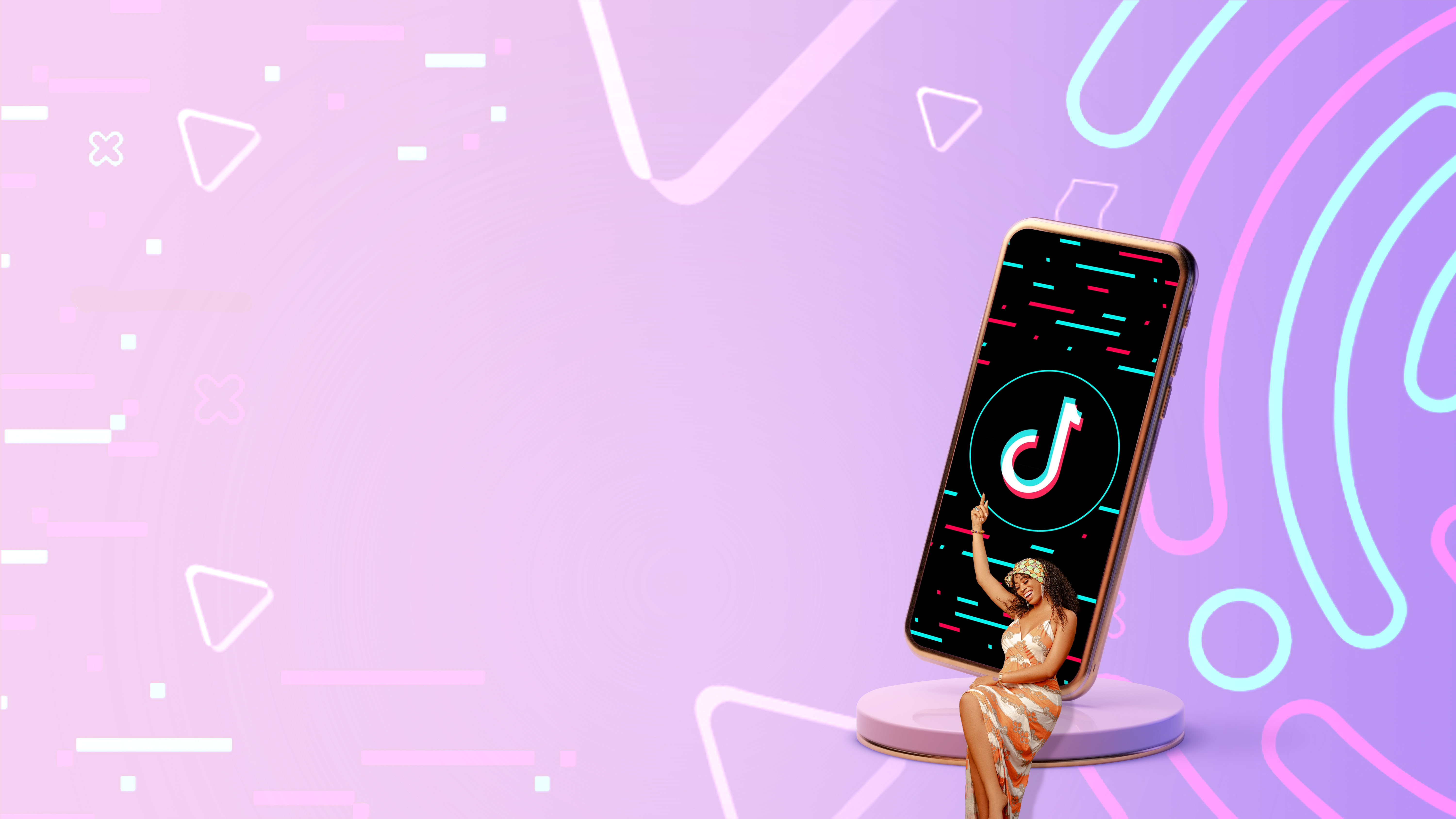 picture with tiktok banner, asking if you are ready to grow on tiktok 