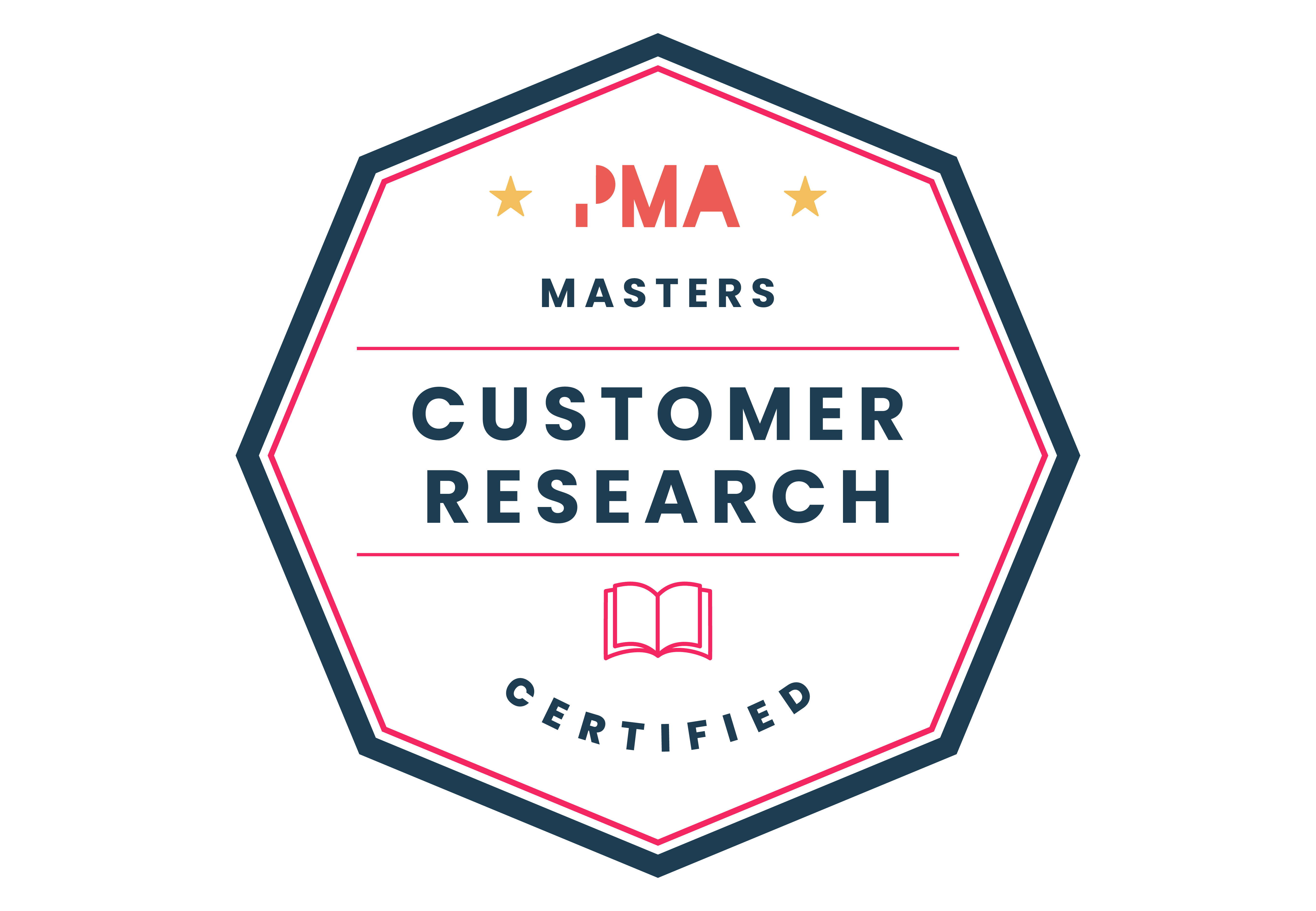 Customer Research Certified | Masters badge