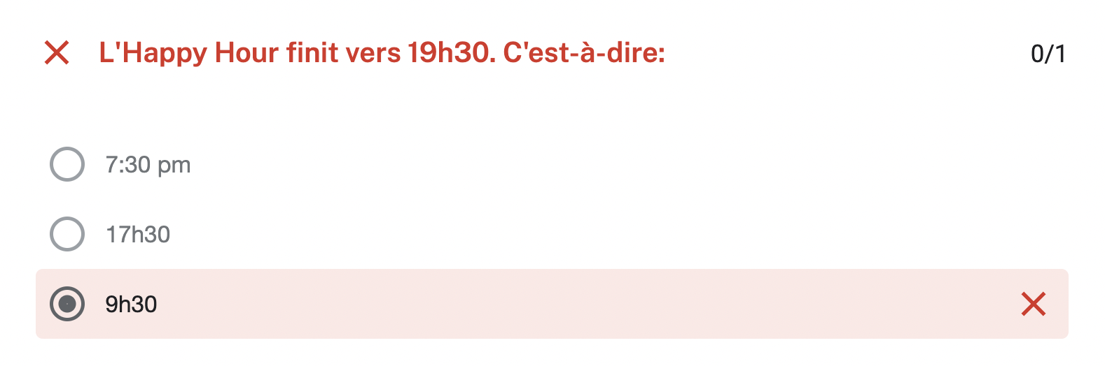 French quizzes online