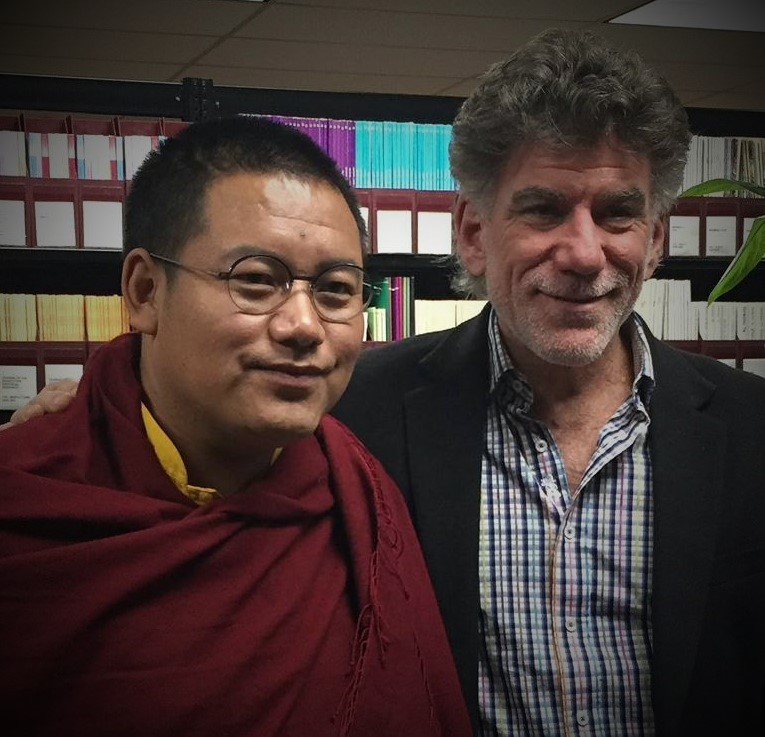 Dr. B. with Jia Cuo Rinpoche, Guatso Rinpoche in the Sofia University Li