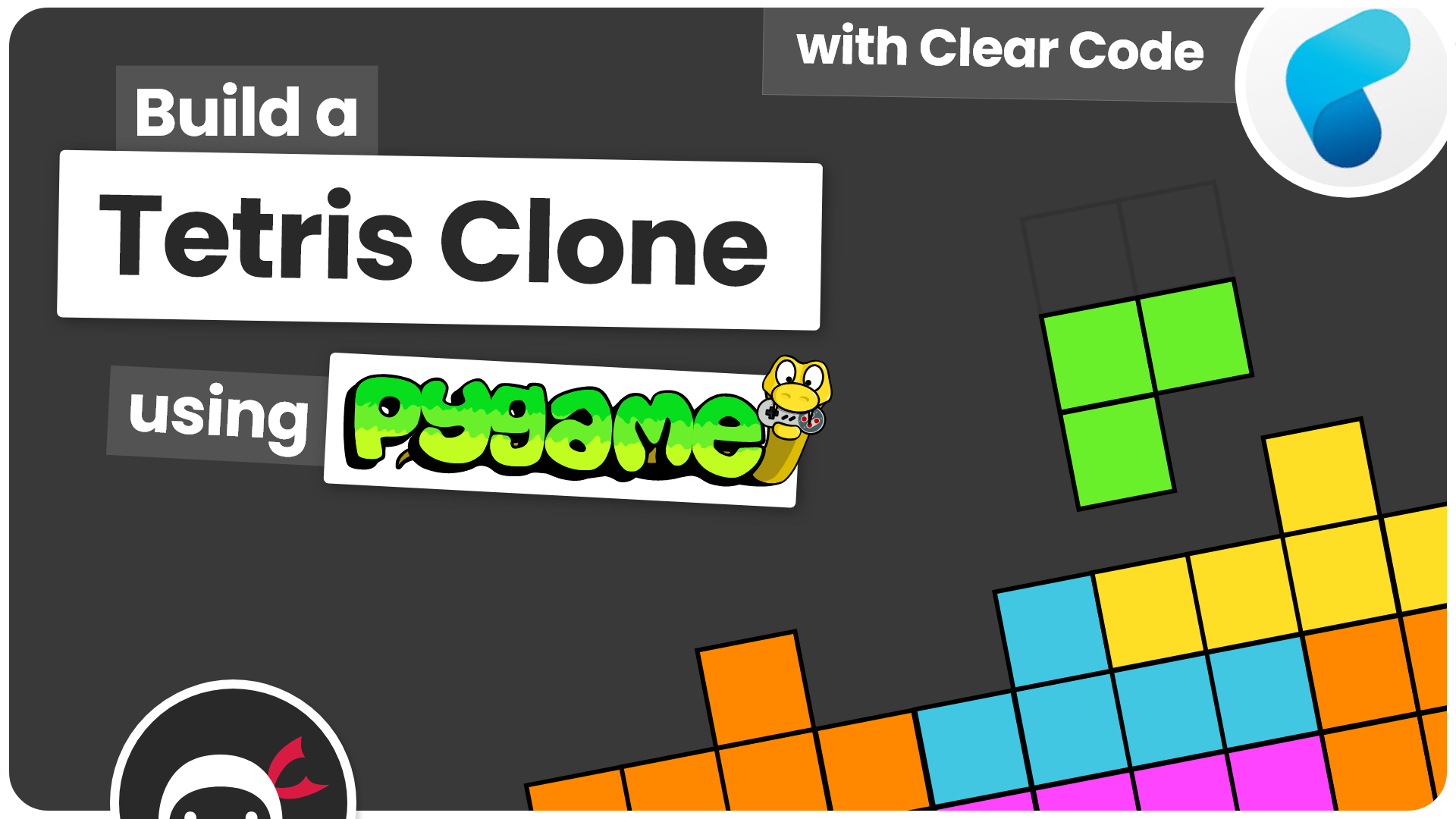 Build a Tetris Clone using PyGame | Net Ninja