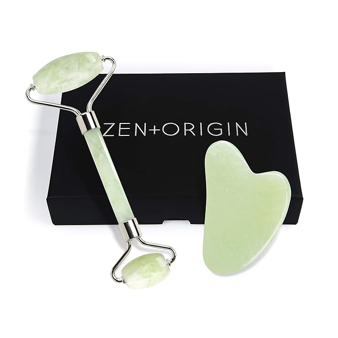 ZEN ORIGIN Jade Roller and Gua Sha Set