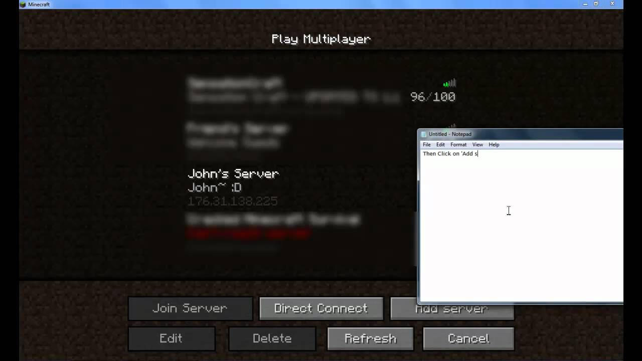 Private Minecraft server