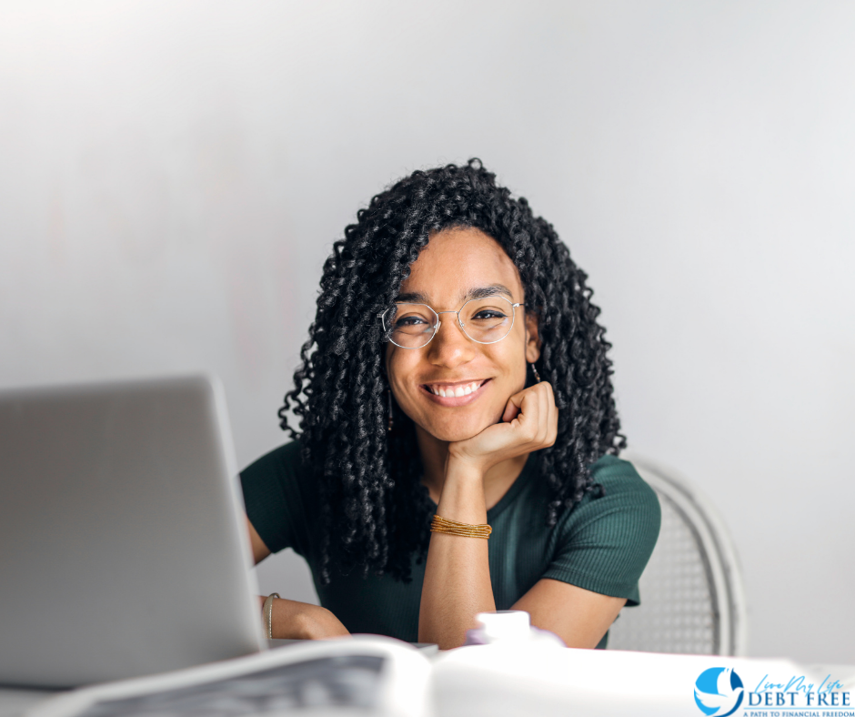 Woman at a desk