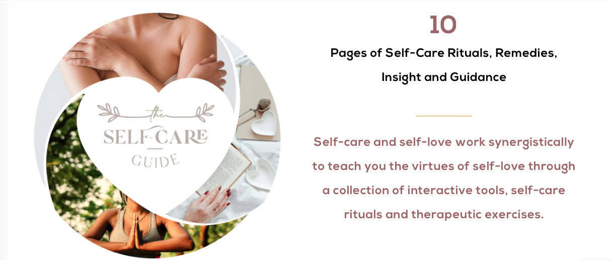 10 pages of self-care rituals, remedies, insight and guidance