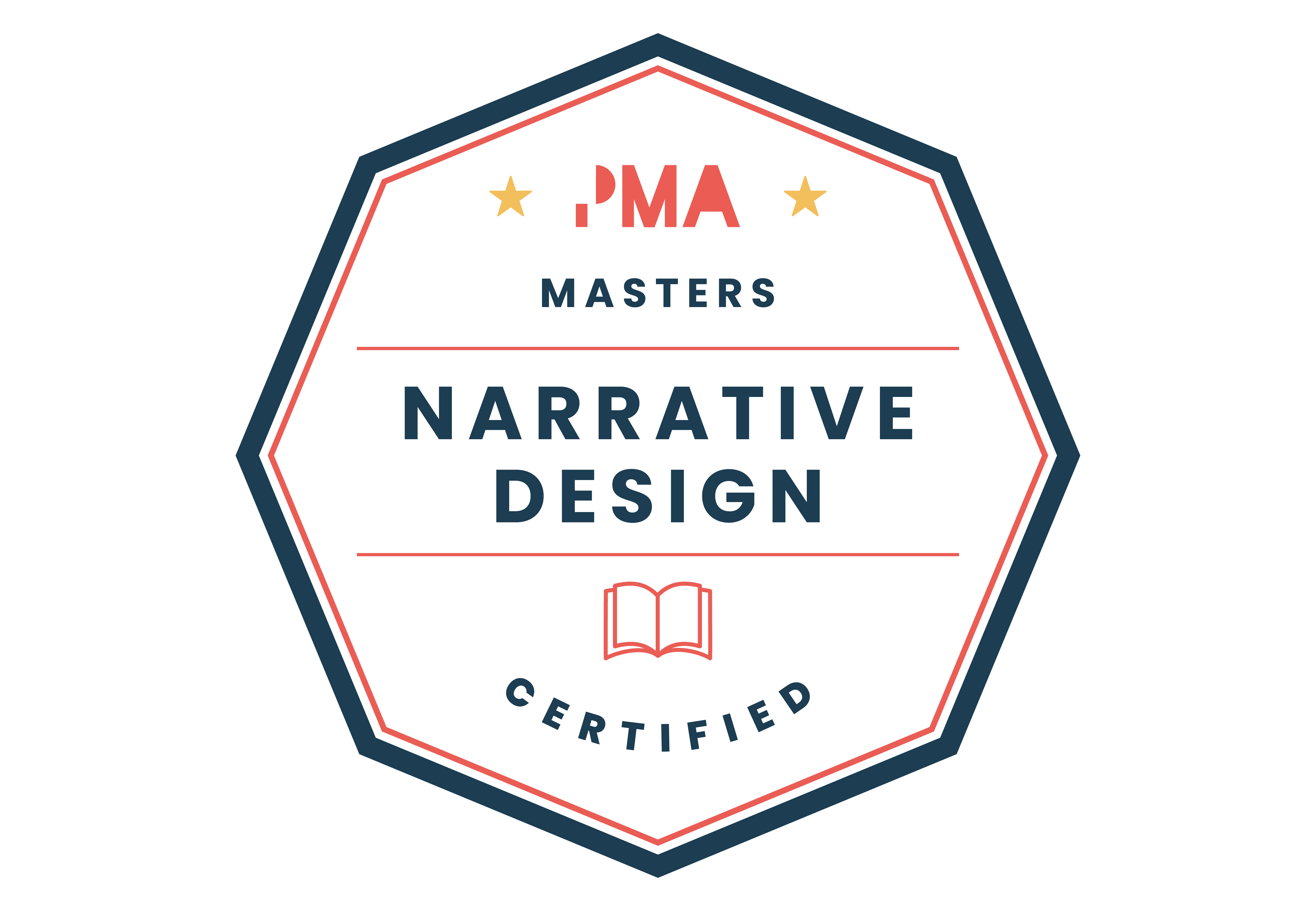 Narrative design badge