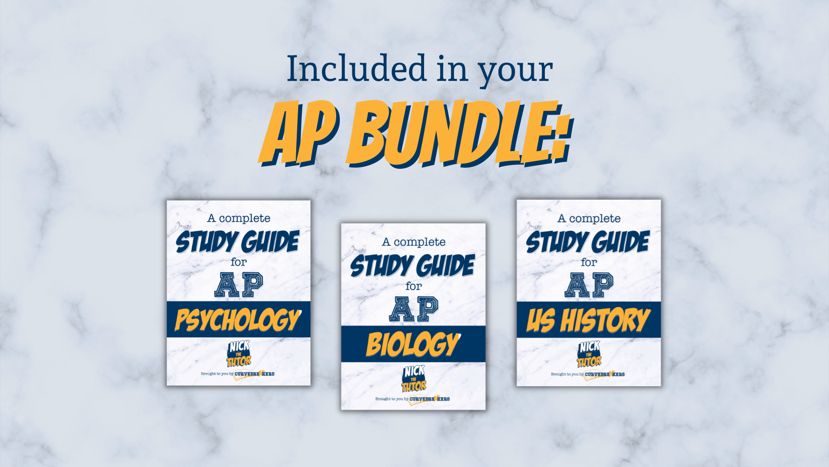 What&#39;s included in your Top 3 Most Popular AP Exam Study Guides Bundle