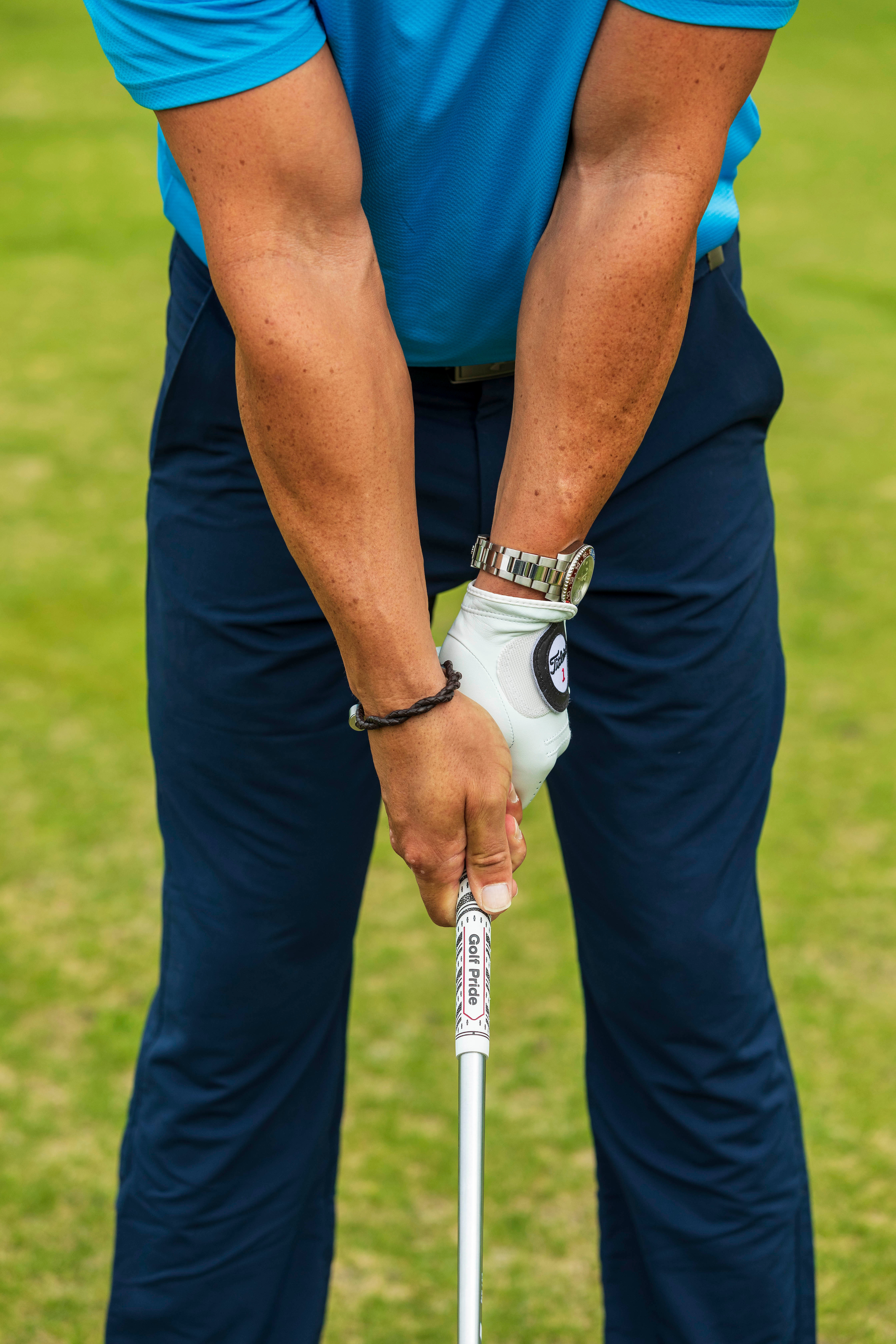 Phil Allen hitting a golf shot