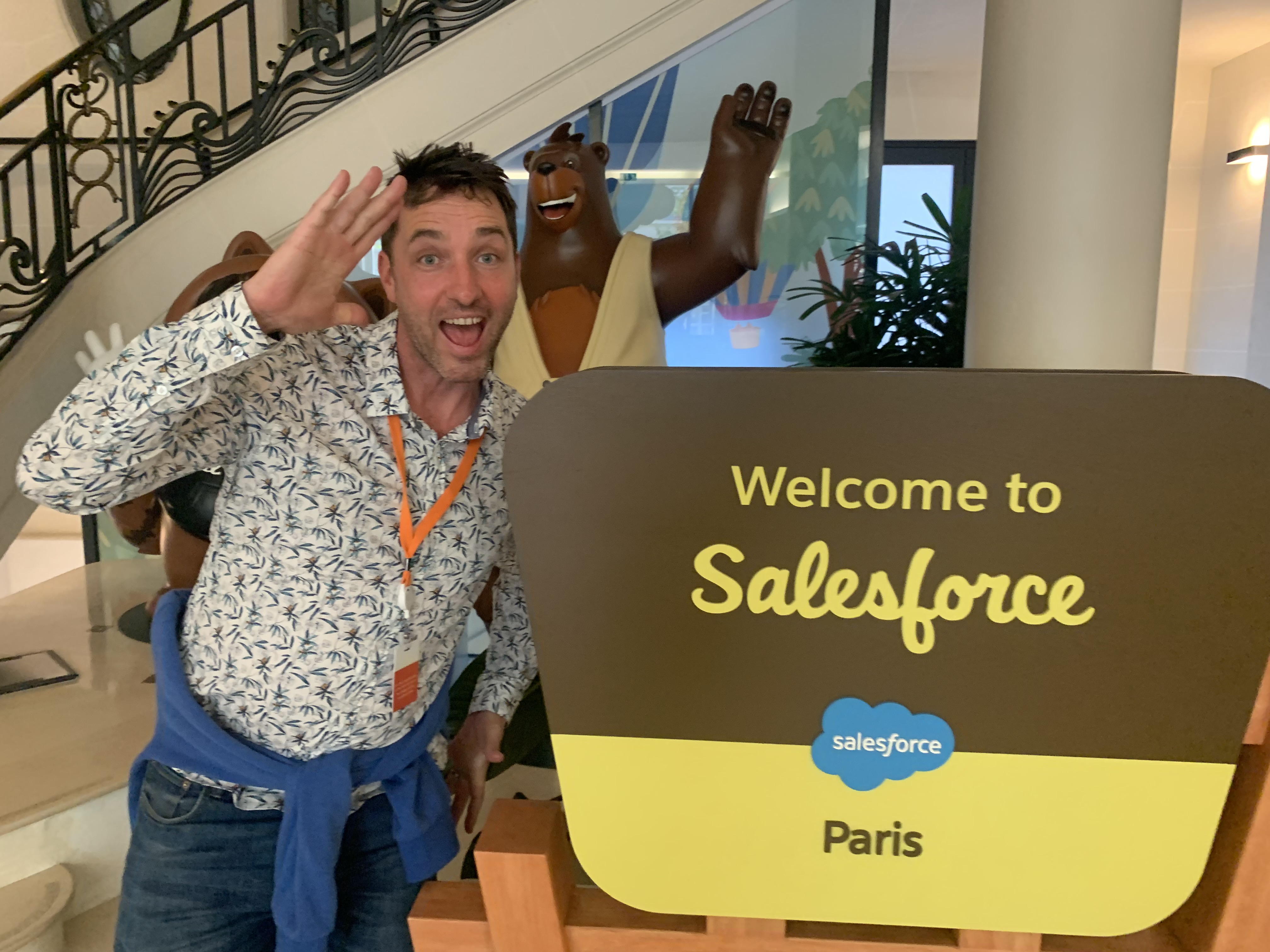 Raphael Wulff in Salesforce Paris office 