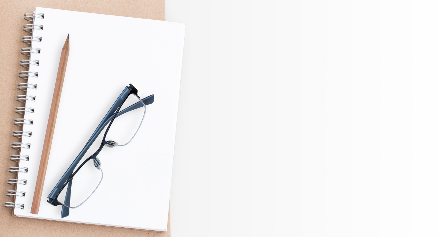 Notebook and Glasses for 1:1 Coaching