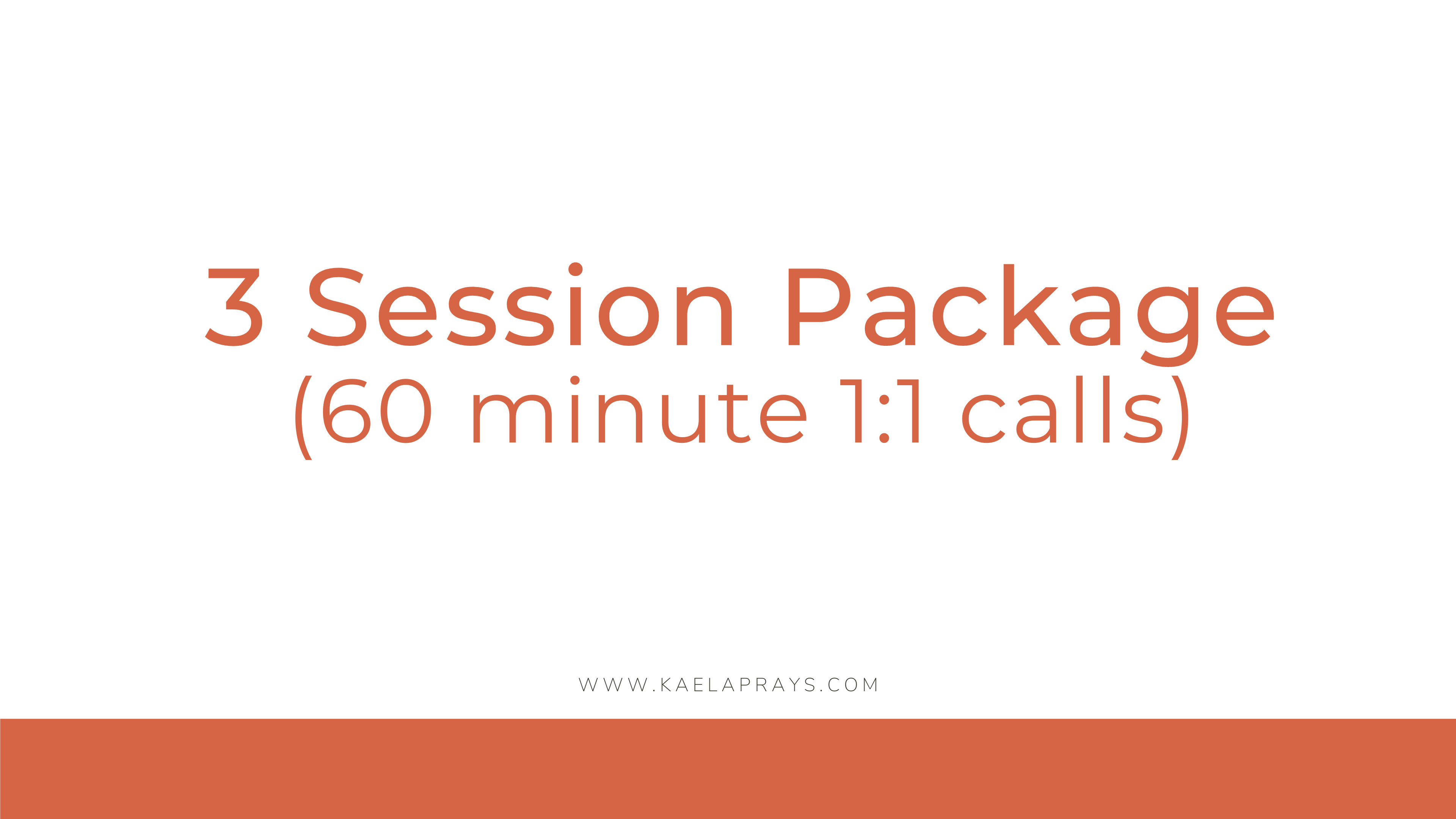 3 session package