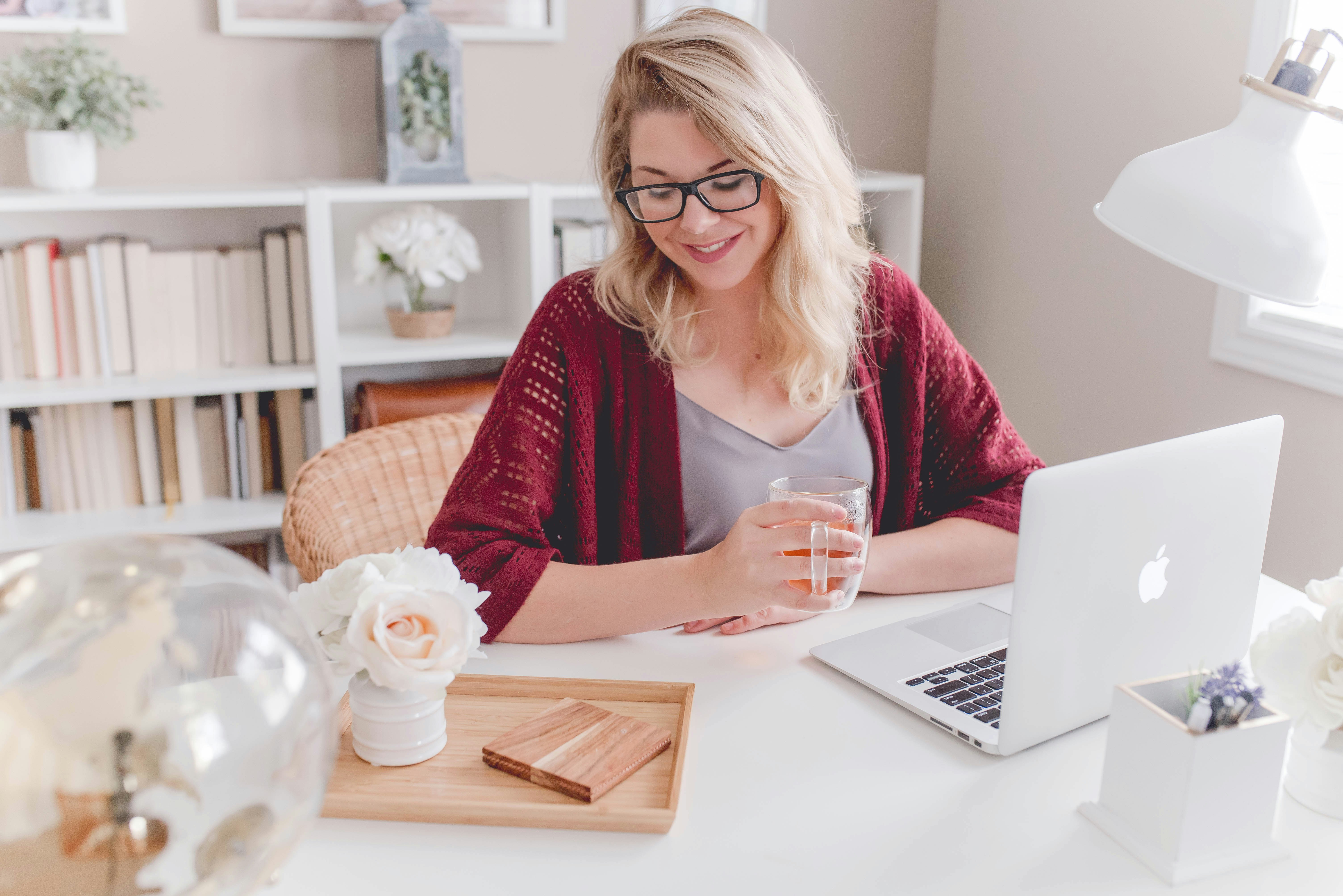 woman working